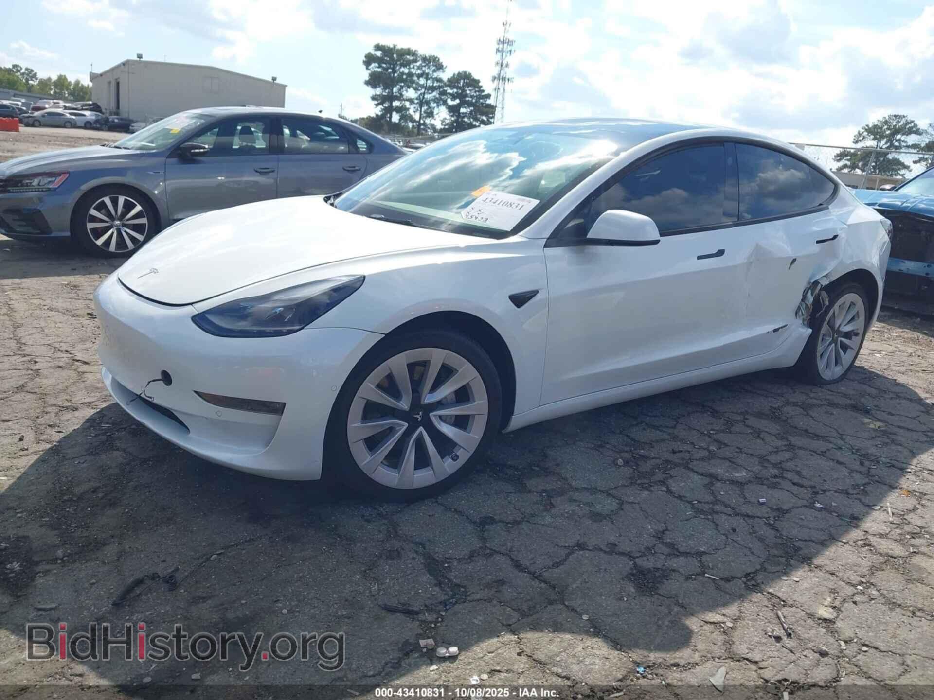 2022 TESLA MODEL 3 - VIN: 5YJ3E1EB9NF255334 - Фото 2