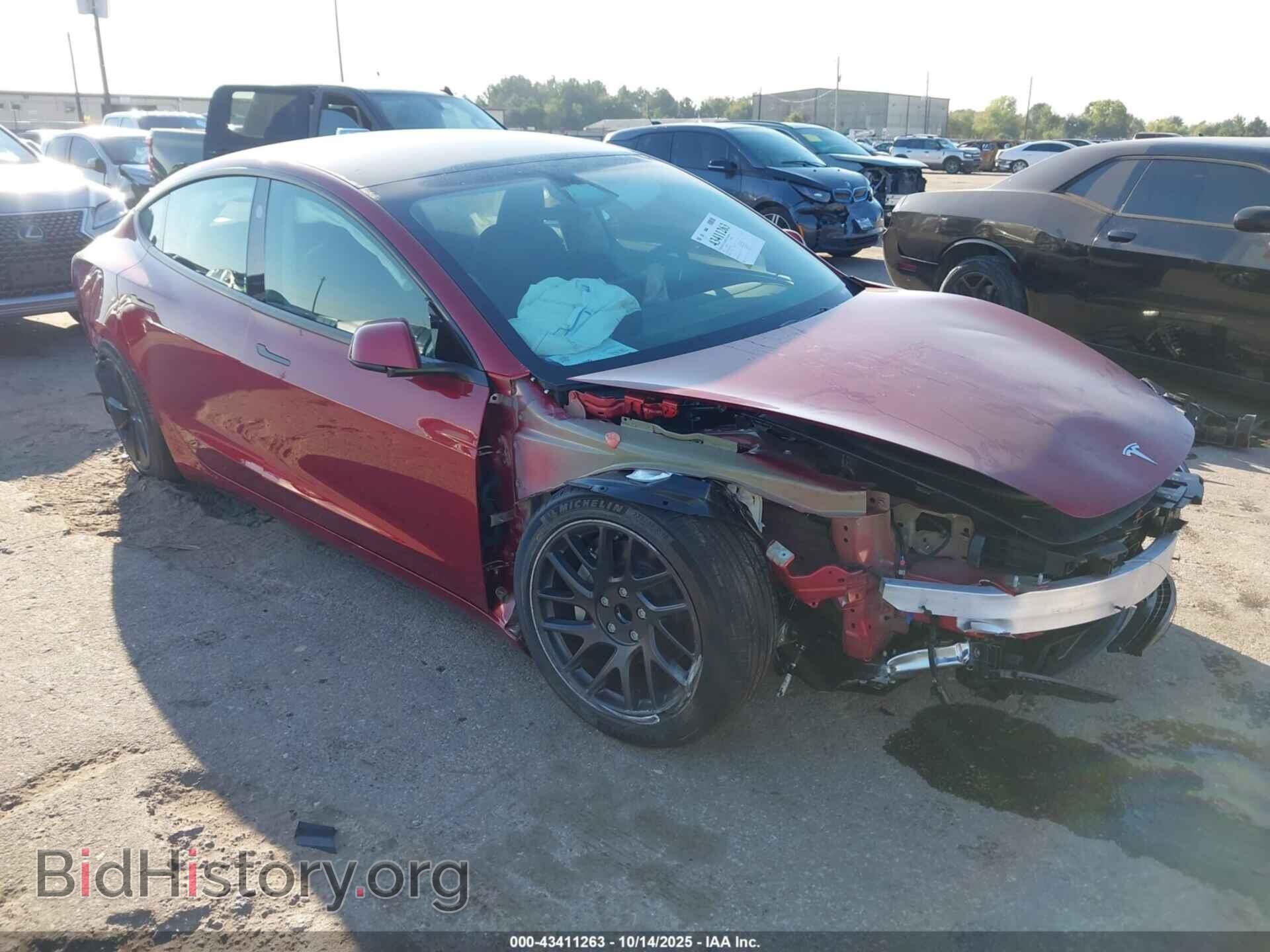 Photo 5YJ3E1EA7SF077975 - TESLA MODEL 3 2025