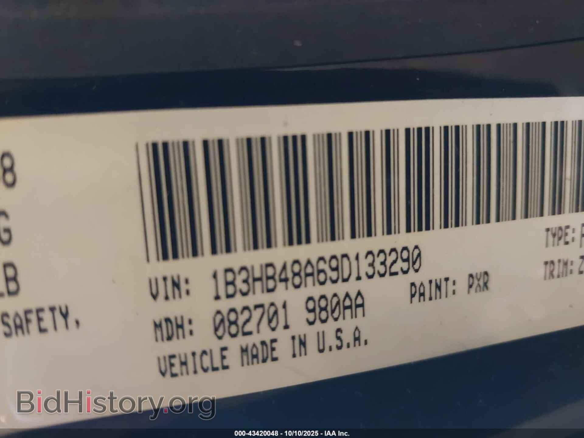 2009 DODGE CALIBER - VIN: 1B3HB48A69D133290 - Photo 9