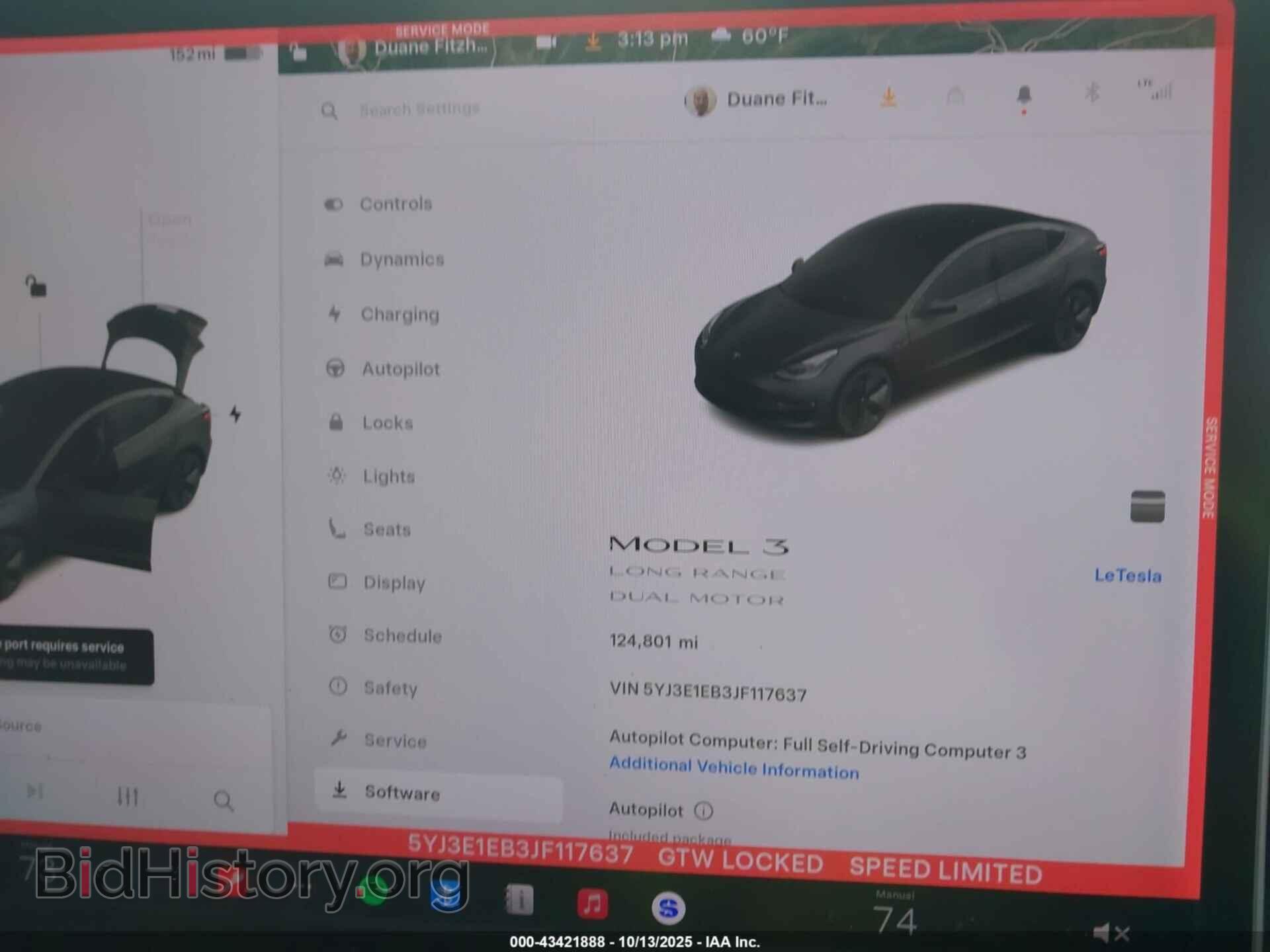 2018 TESLA MODEL 3 - VIN: 5YJ3E1EB3JF117637 - Фото 7