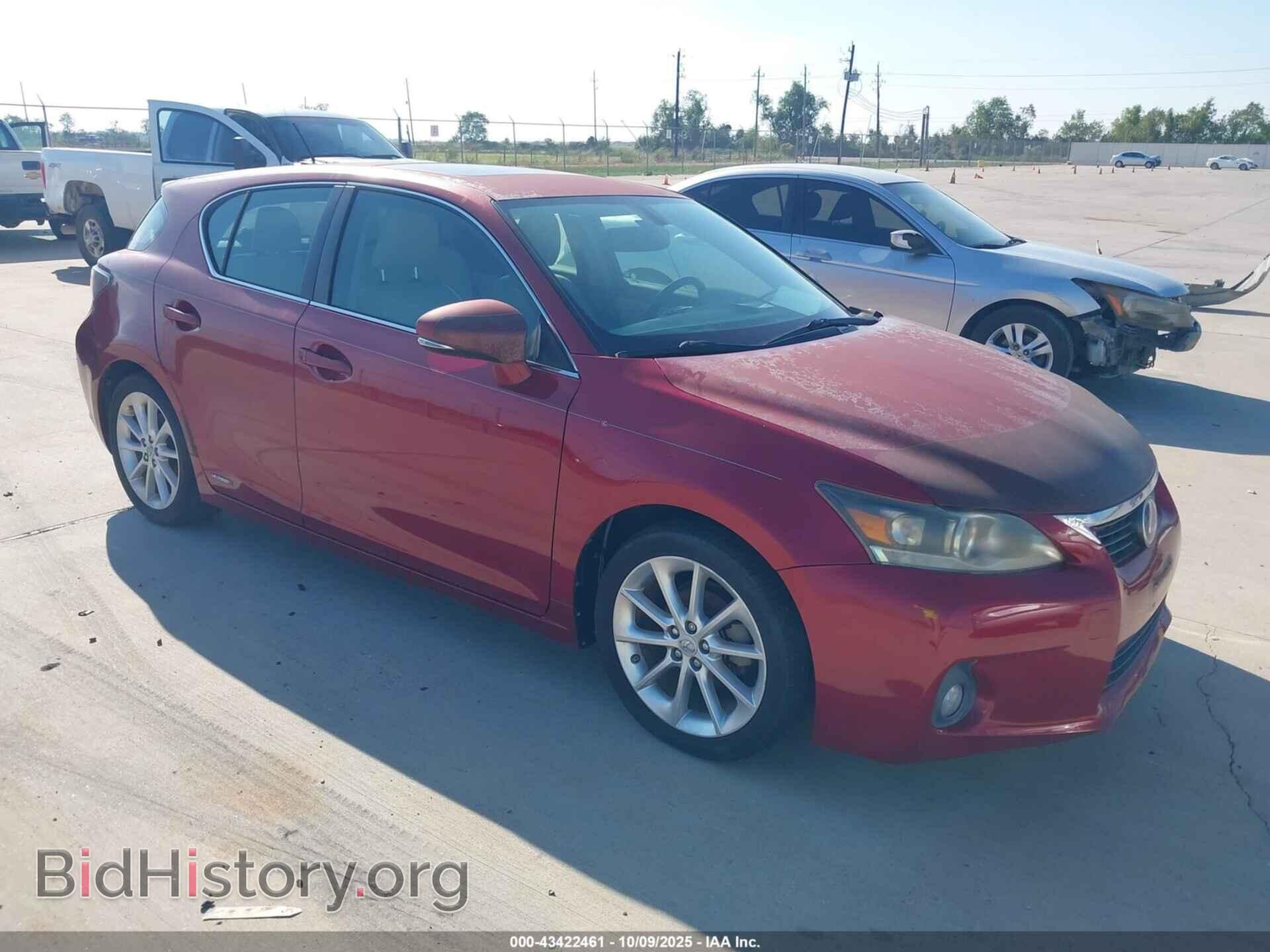 Фотография JTHKD5BH5D2140485 - LEXUS CT 200H 2013