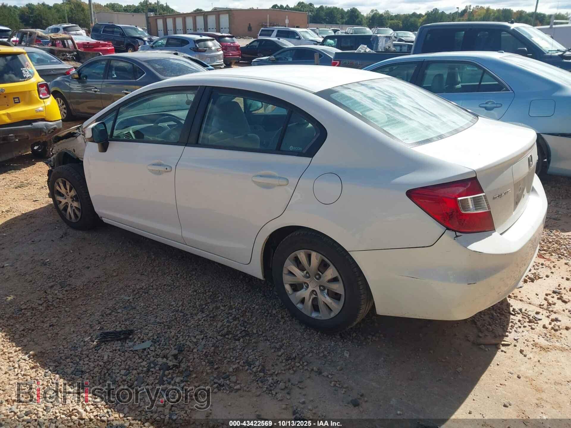 2012 HONDA CIVIC - VIN: 2HGFB2F55CH328731 - Фото 3