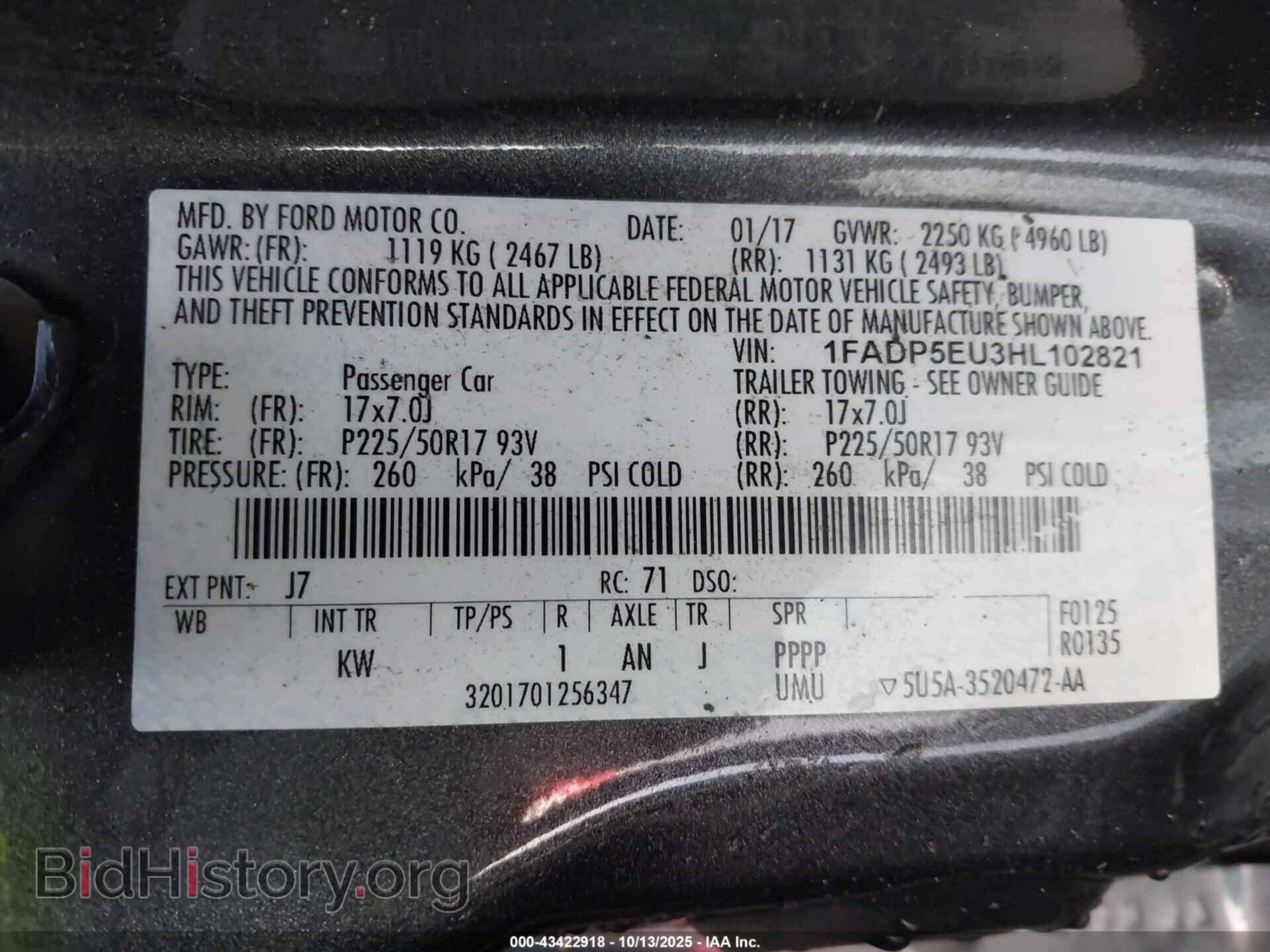 2017 FORD C-MAX ENERGI - VIN: 1FADP5EU3HL102821 - Photo 9
