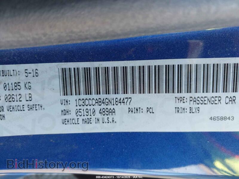 2016 Chrysler 200 (VIN 1C3CCCAB4GN184477) — photo 9 of 16