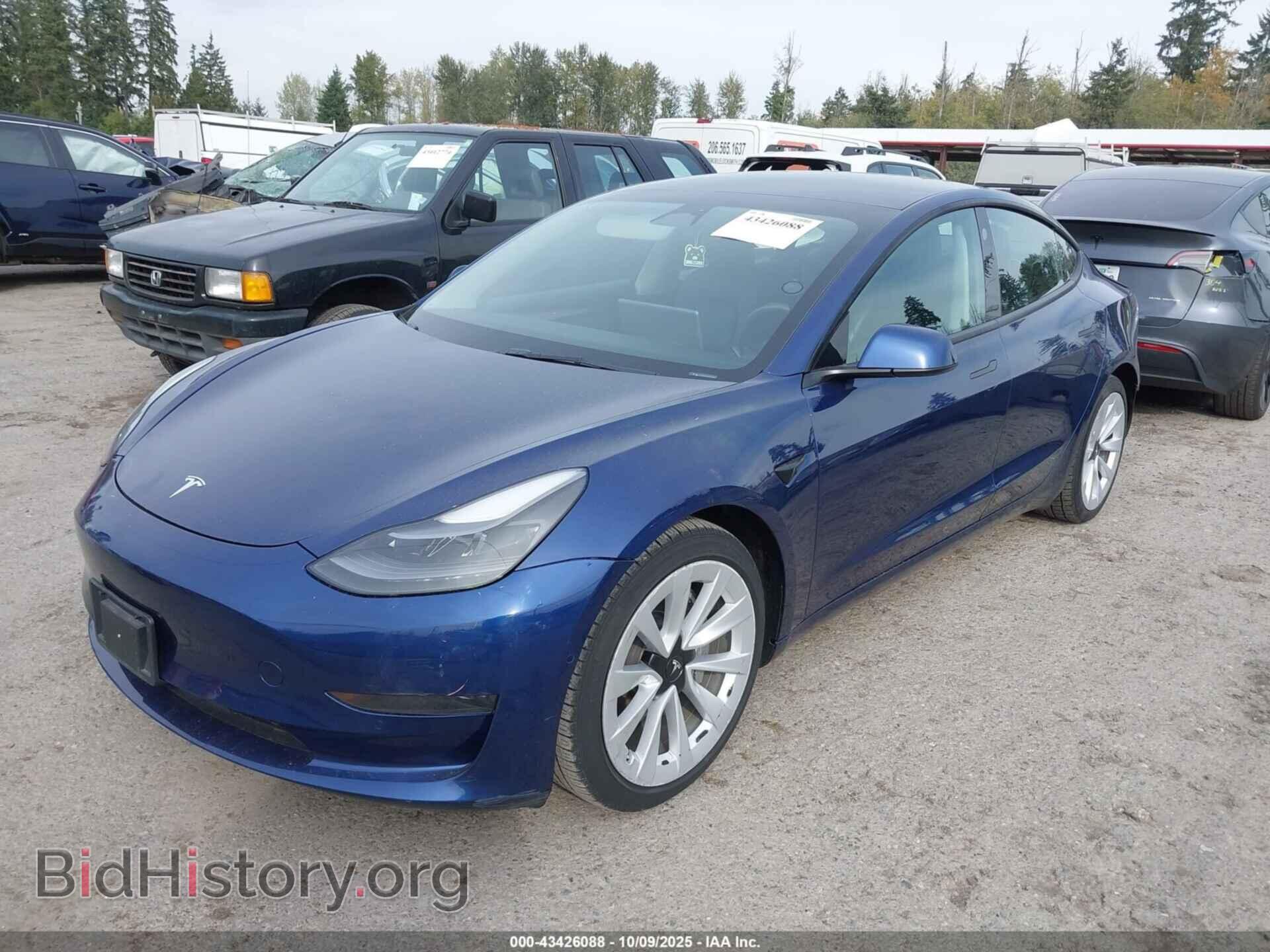 2022 TESLA MODEL 3 - VIN: 5YJ3E1EA2NF142932 - Фото 2