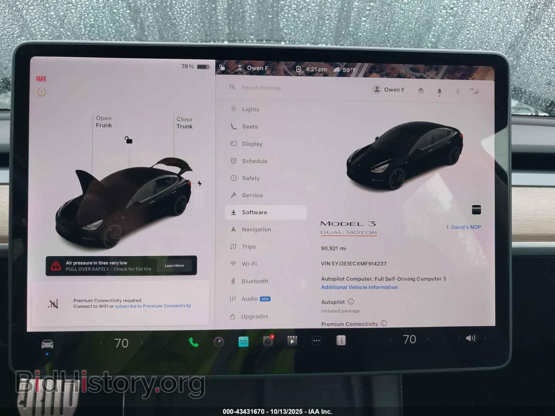2021 TESLA MODEL 3 - VIN: 5YJ3E1ECXMF914237 - Фото 7