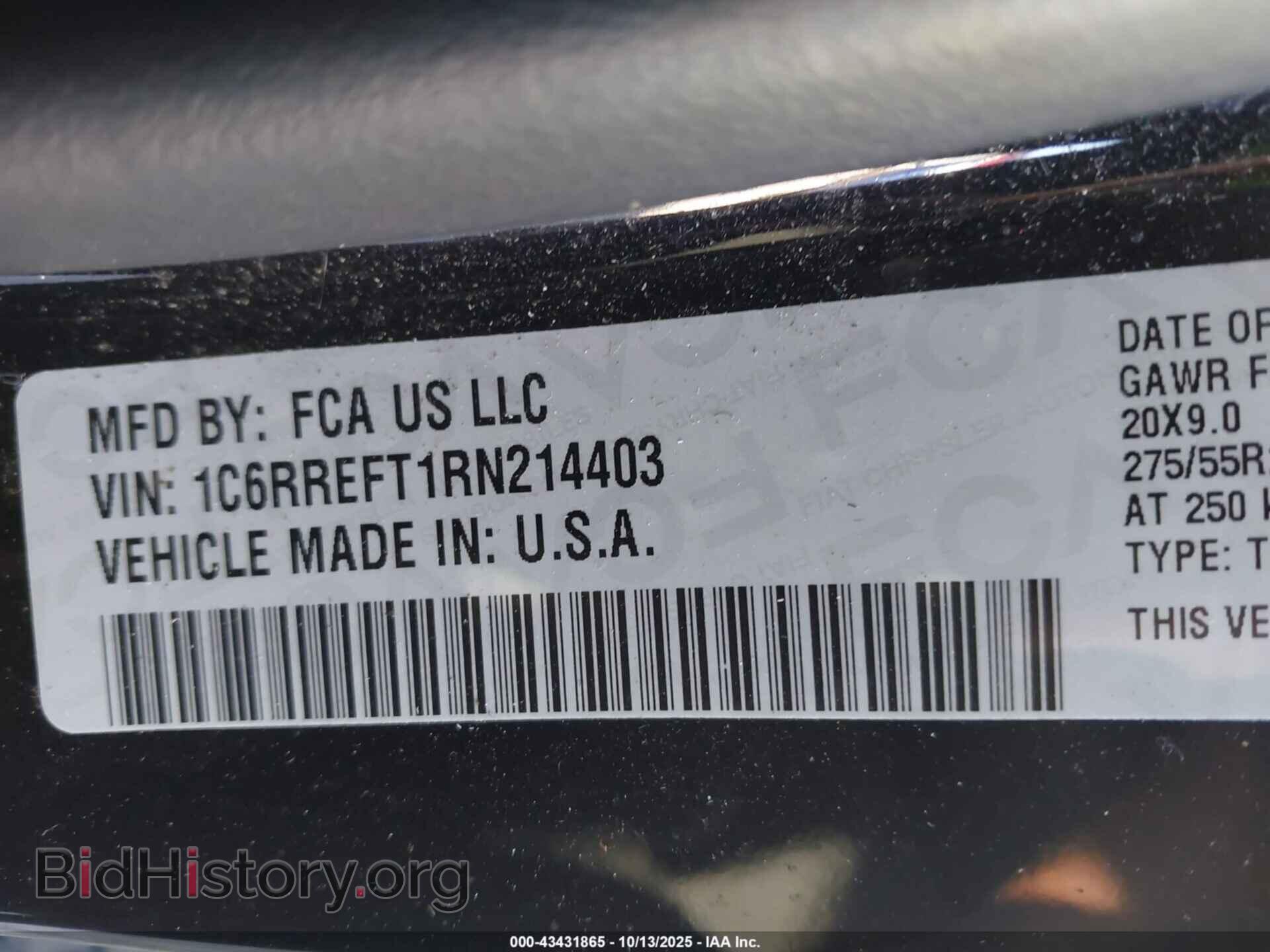 2024 RAM 1500 - VIN: 1C6RREFT1RN214403 - Фото 9