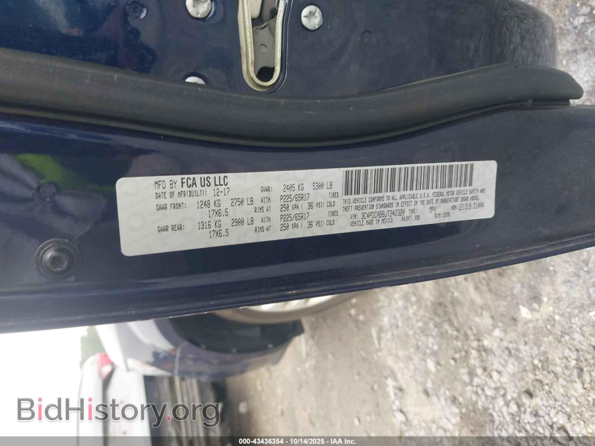 2018 DODGE JOURNEY - VIN: 3C4PDCAB8JT242320 - Фото 9