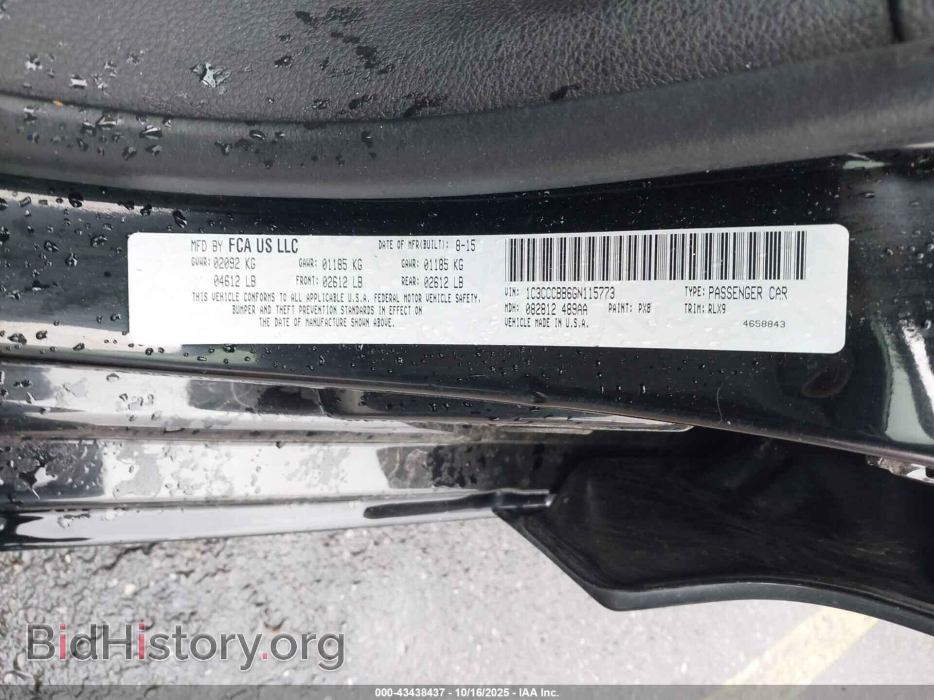 2016 CHRYSLER 200 - VIN: 1C3CCCBB6GN115773 - Photo 9