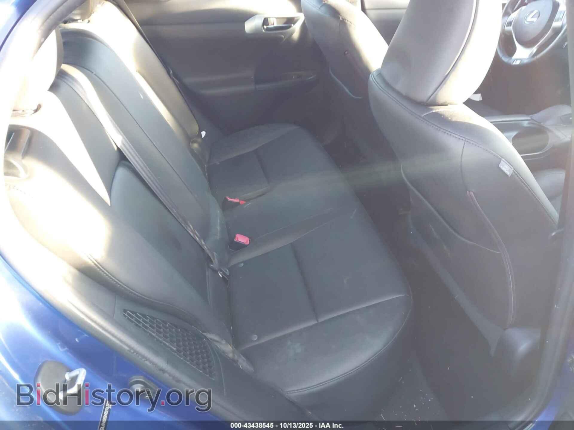 2013 LEXUS CT 200H - VIN: JTHKD5BH9D2163381 - Photo 8