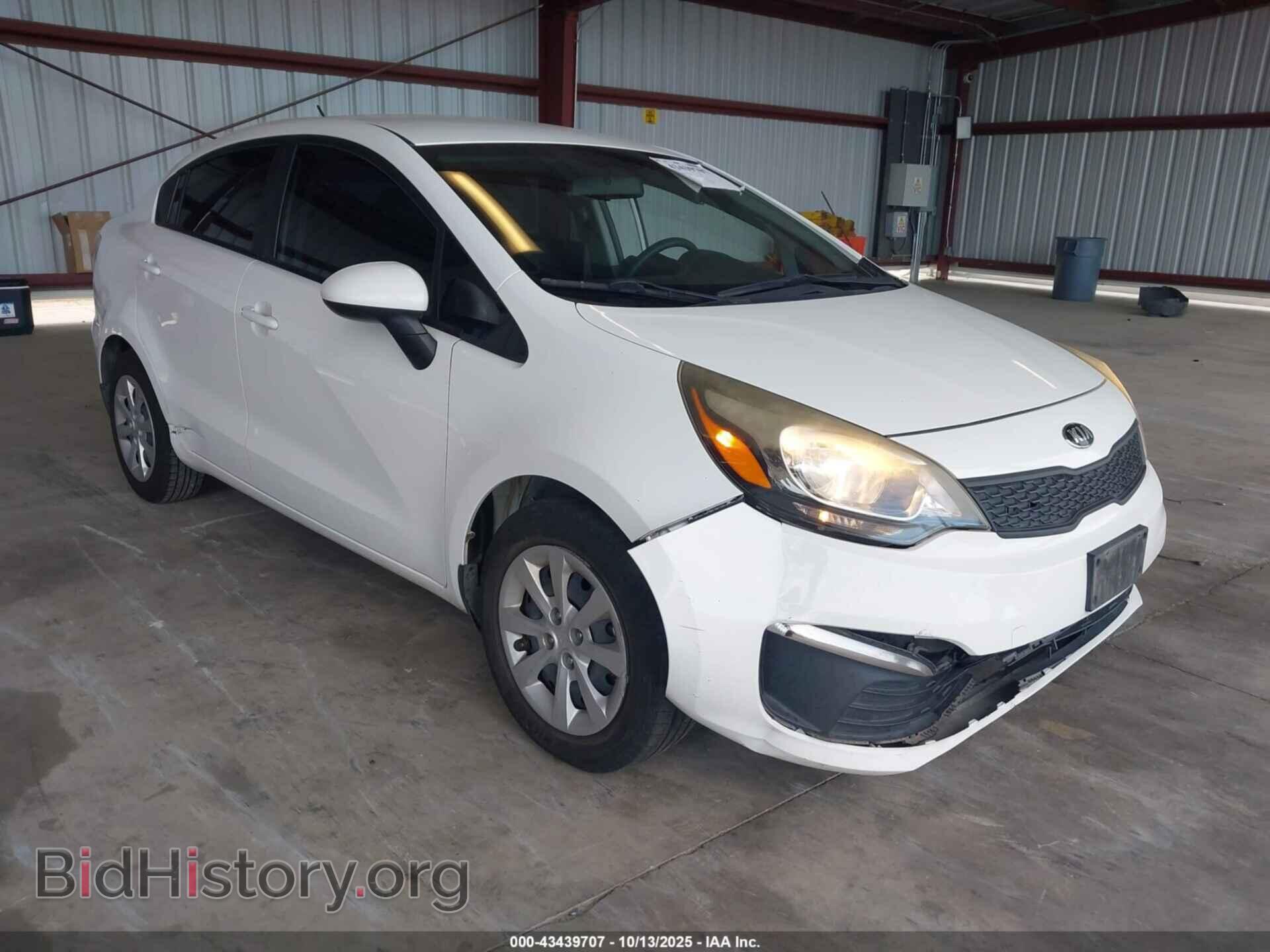 Фотография KNADM4A39G6678093 - KIA RIO 2016