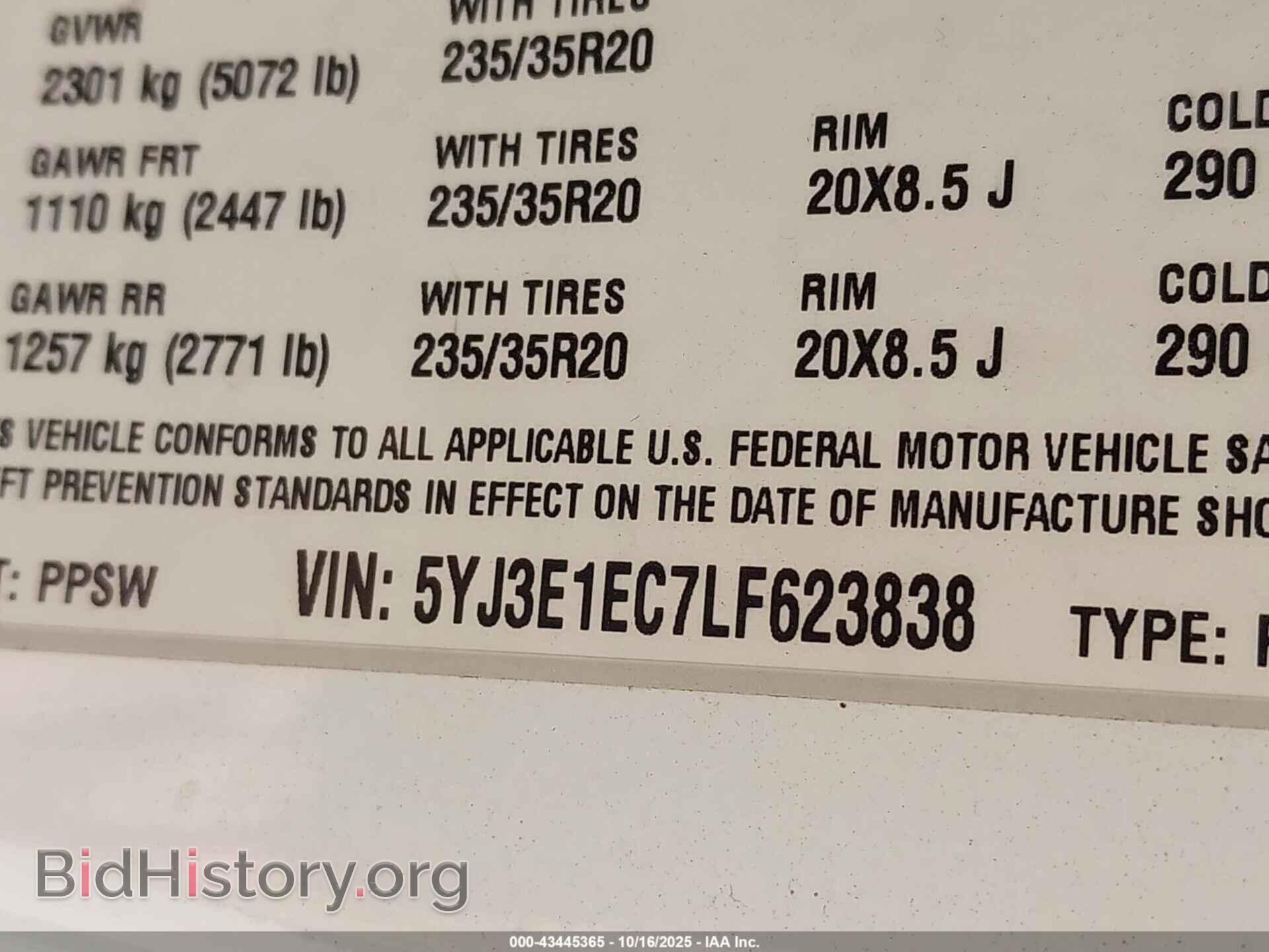 2020 TESLA MODEL 3 - VIN: 5YJ3E1EC7LF623838 - Фото 9