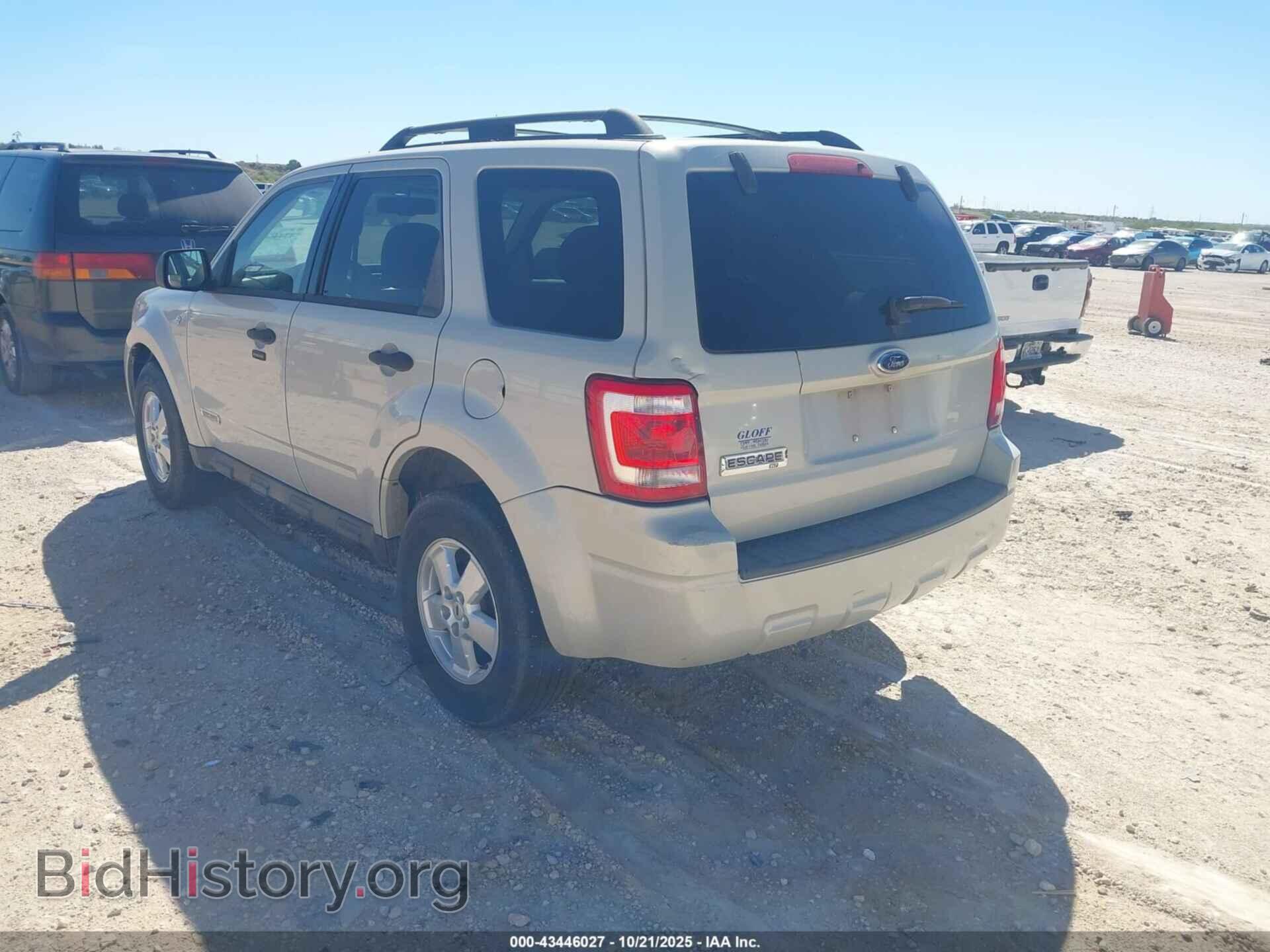 2008 FORD ESCAPE - VIN: 1FMCU03178KD66491 - Фото 3