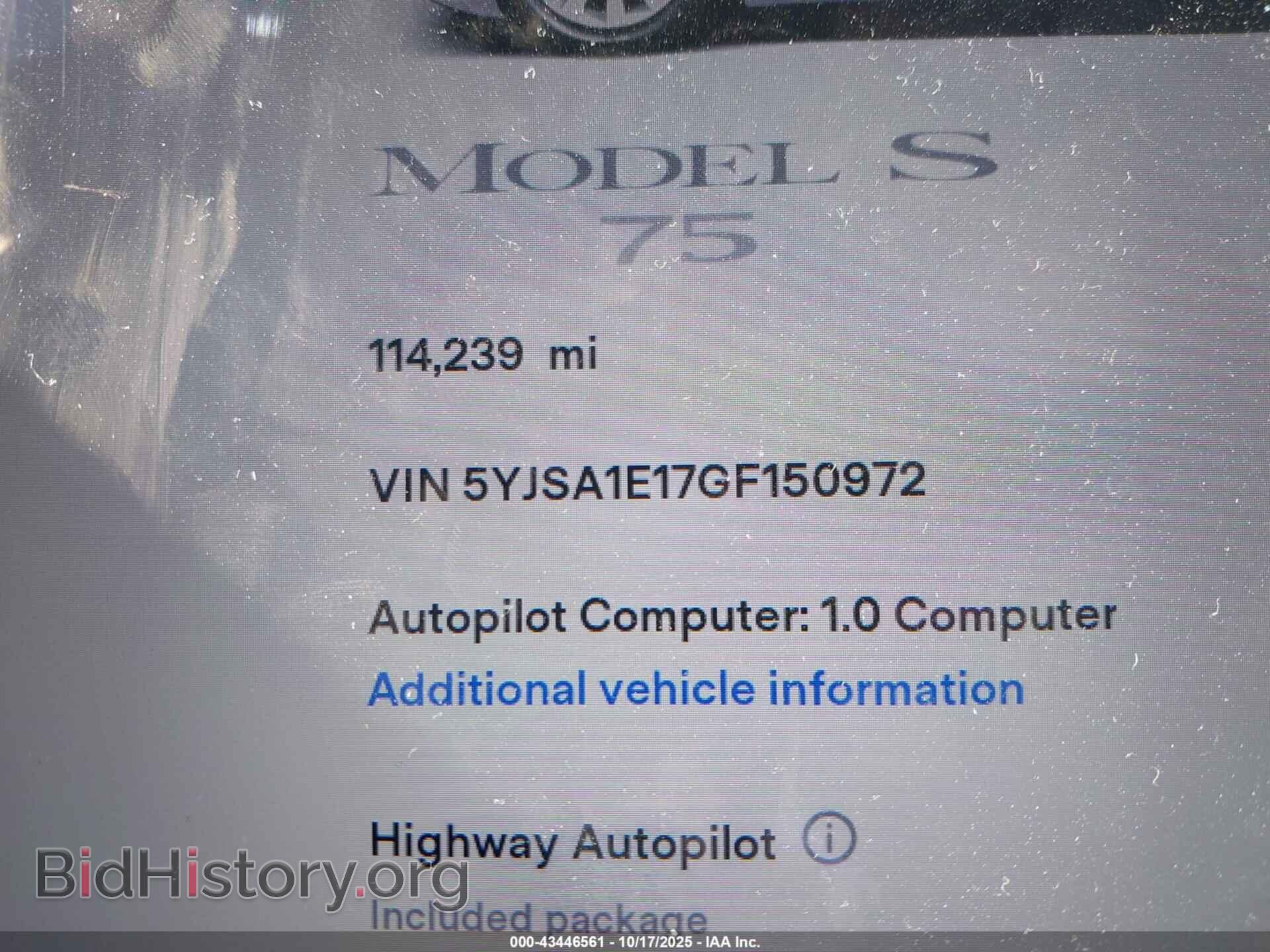 2016 TESLA MODEL S - VIN: 5YJSA1E17GF150972 - Photo 16