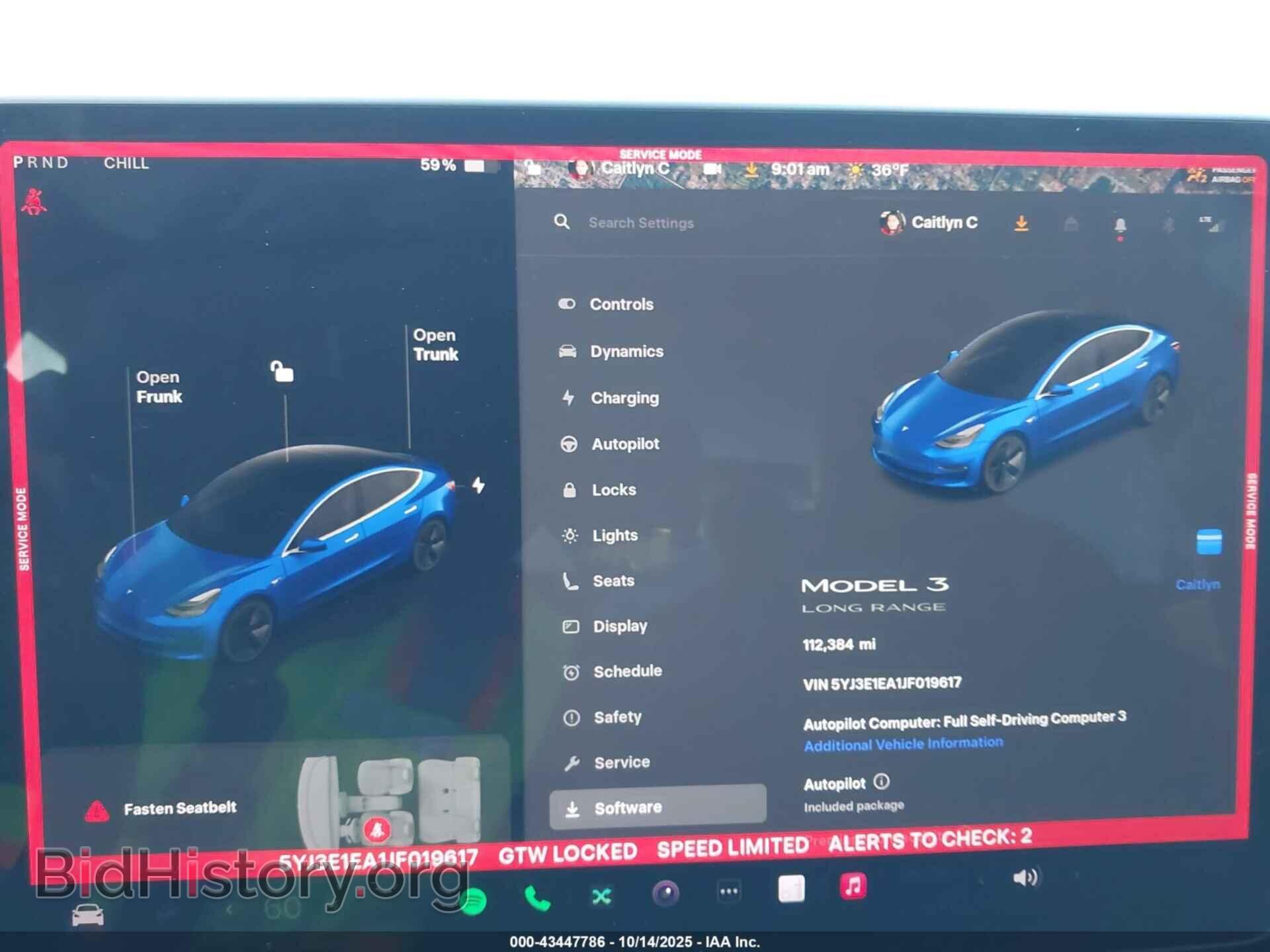 2018 TESLA MODEL 3 - VIN: 5YJ3E1EA1JF019617 - Фото 7
