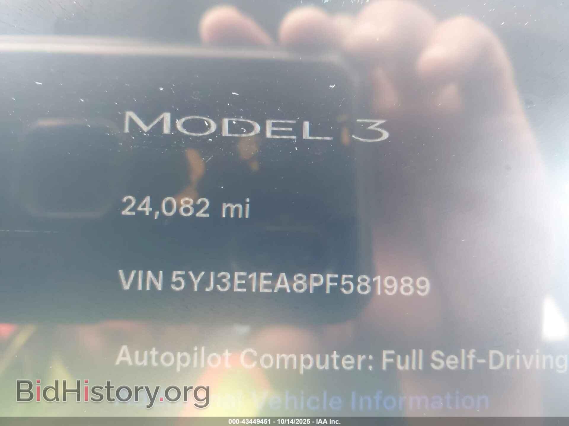 2023 TESLA MODEL 3 - VIN: 5YJ3E1EA8PF581989 - Фото 7