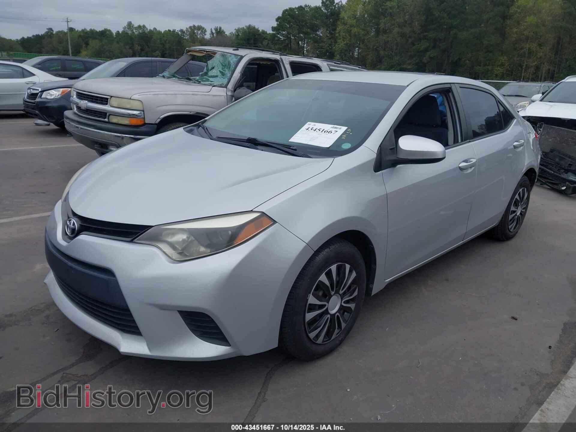 2014 TOYOTA COROLLA - VIN: 2T1BURHE9EC066268 - Фото 2