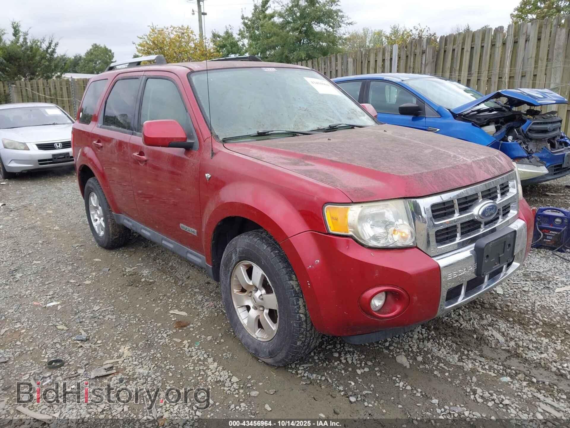 Photo 1FMCU94148KD99743 - FORD ESCAPE 2008