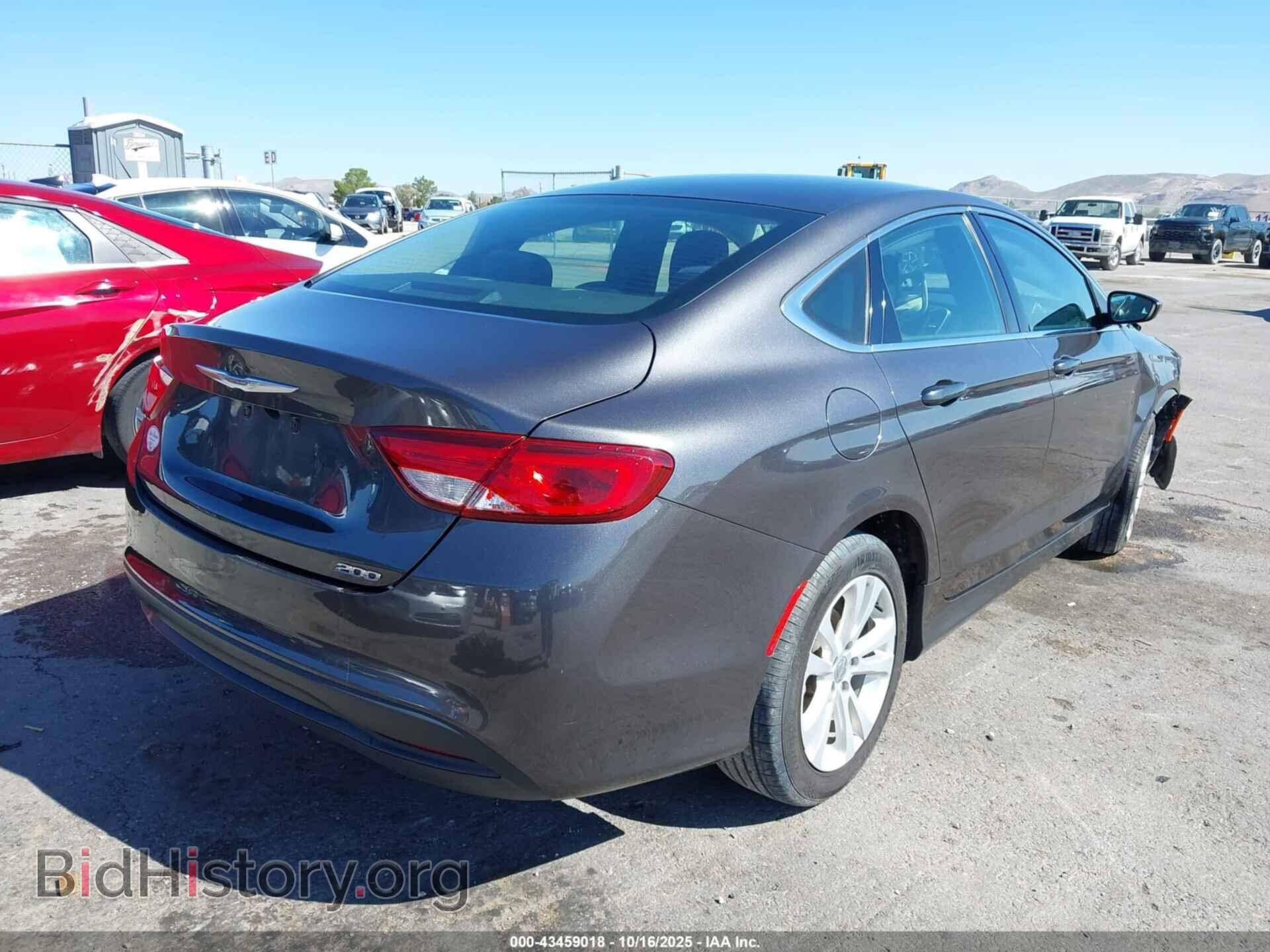 2016 CHRYSLER 200 - VIN: 1C3CCCFB3GN182423 - Фото 4