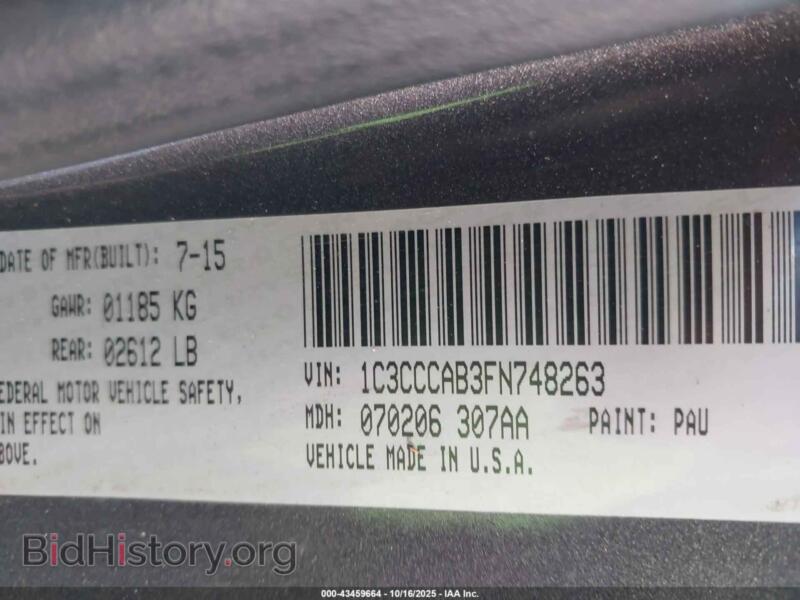 2015 Chrysler 200 (VIN 1C3CCCAB3FN748263) — фото 9 из 12