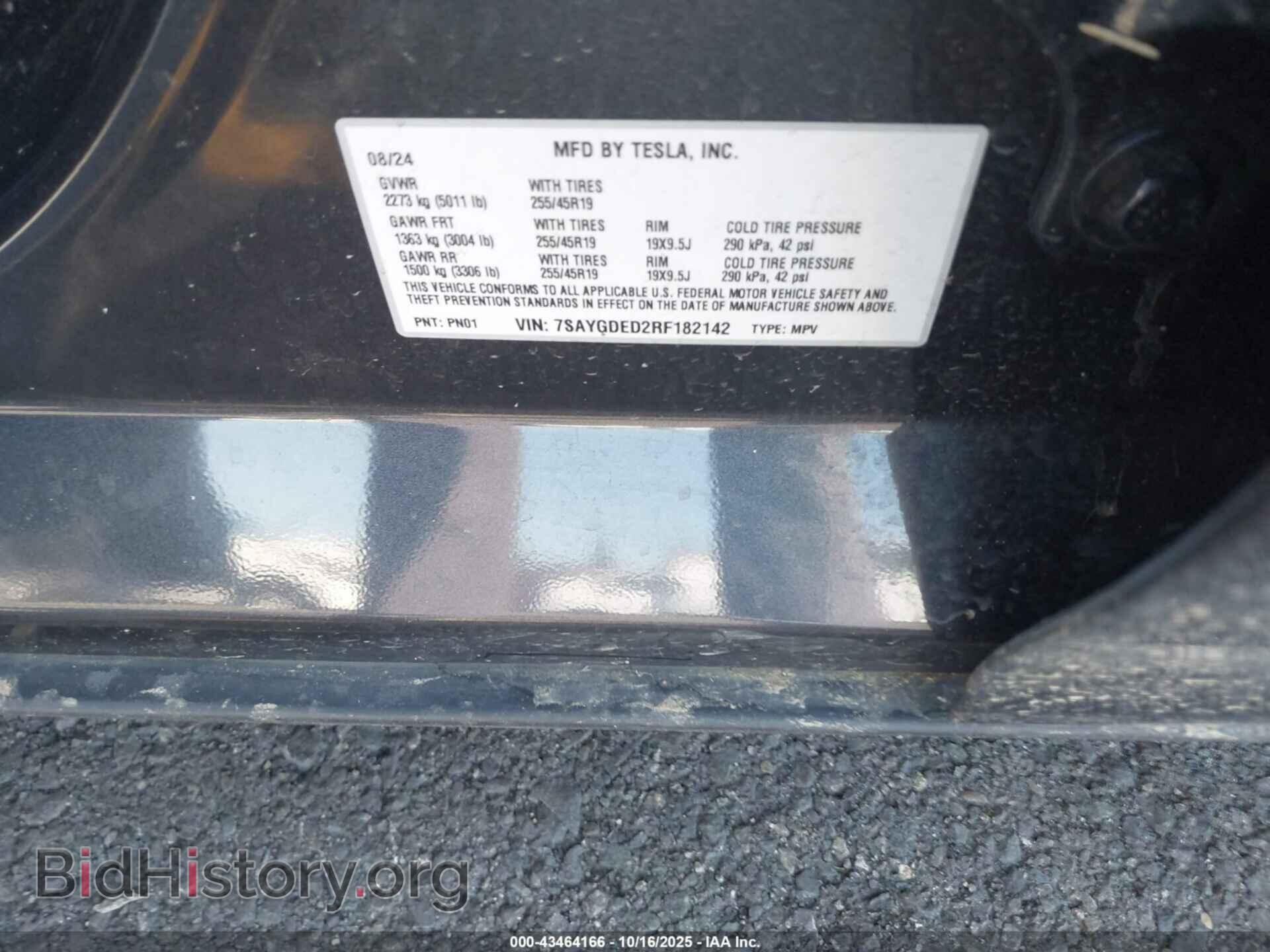 2024 TESLA MODEL Y - VIN: 7SAYGDED2RF182142 - Фото 9