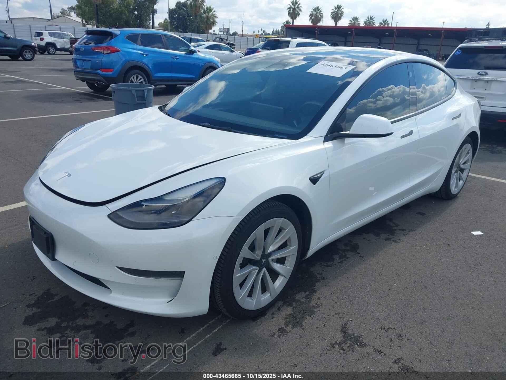 2022 TESLA MODEL 3 - VIN: 5YJ3E1EA4NF185216 - Фото 2