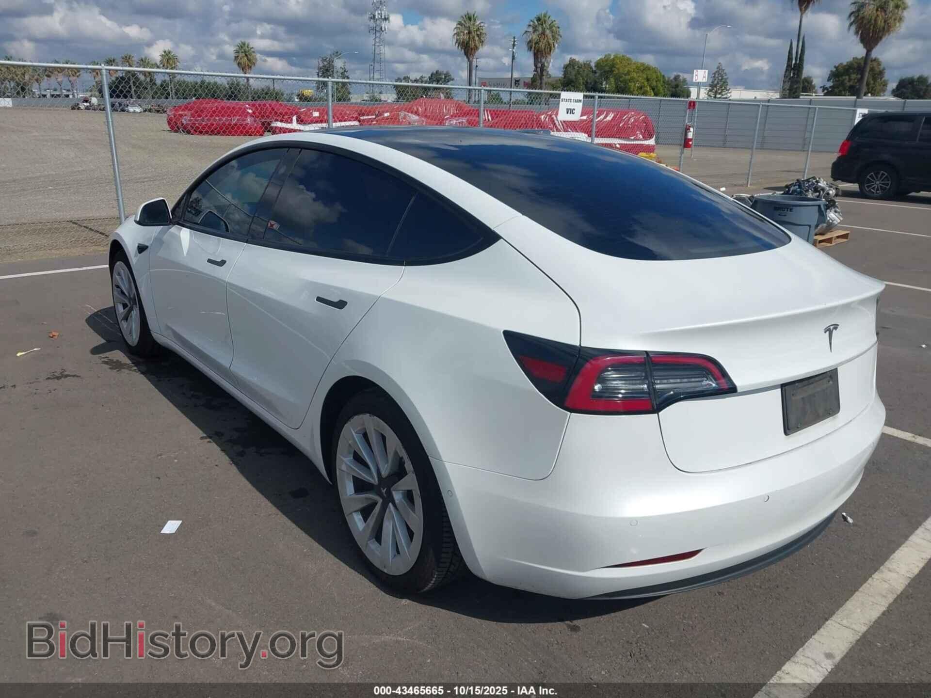 2022 TESLA MODEL 3 - VIN: 5YJ3E1EA4NF185216 - Фото 3