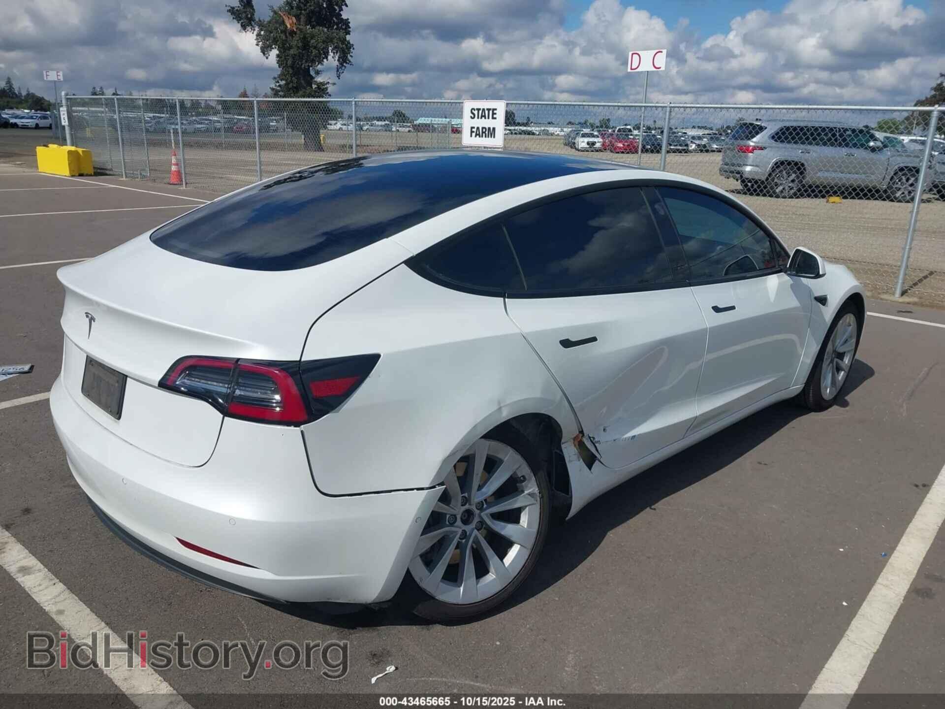 2022 TESLA MODEL 3 - VIN: 5YJ3E1EA4NF185216 - Фото 4