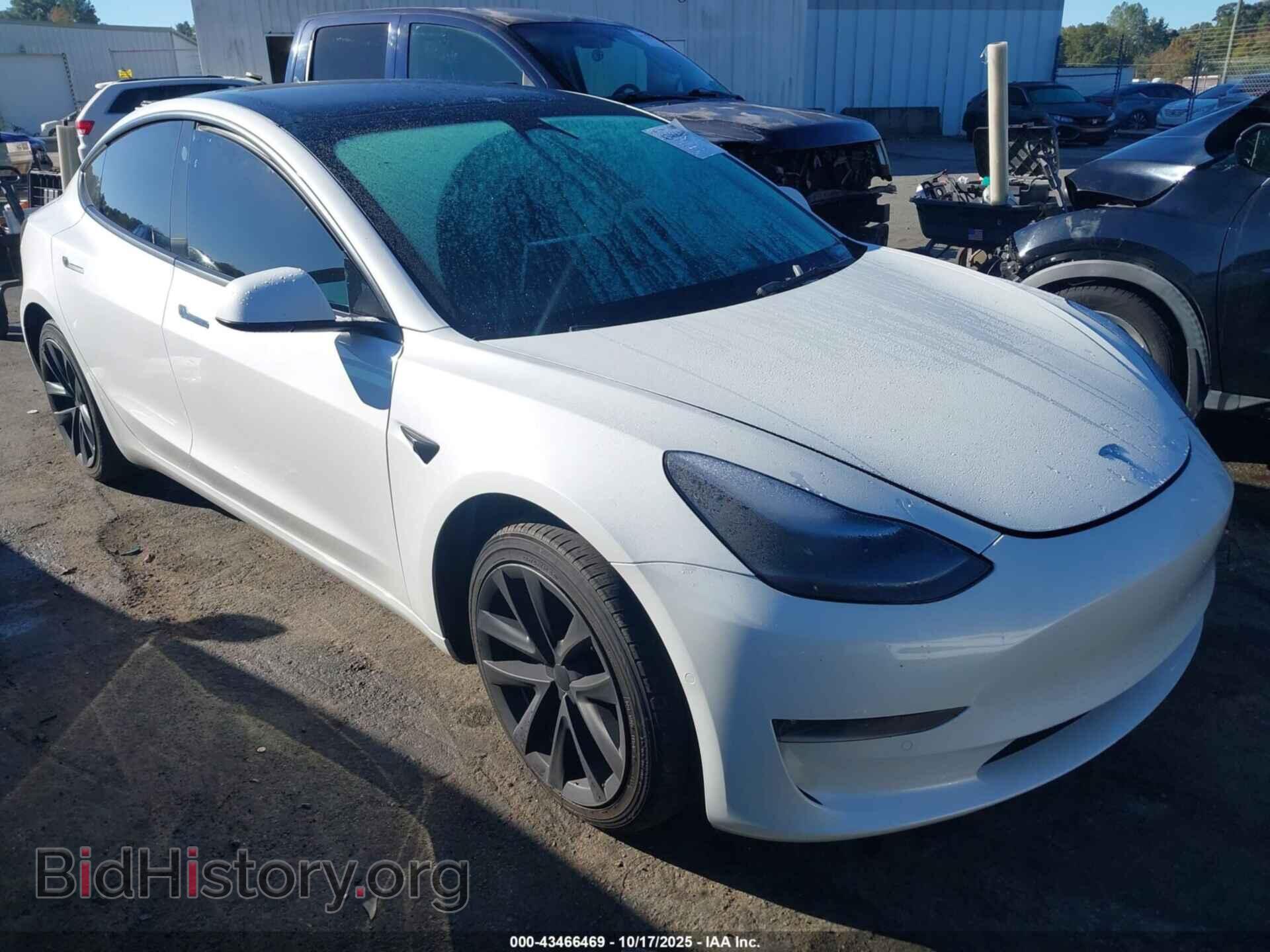 Photo 5YJ3E1EB4NF244600 - TESLA MODEL 3 2022