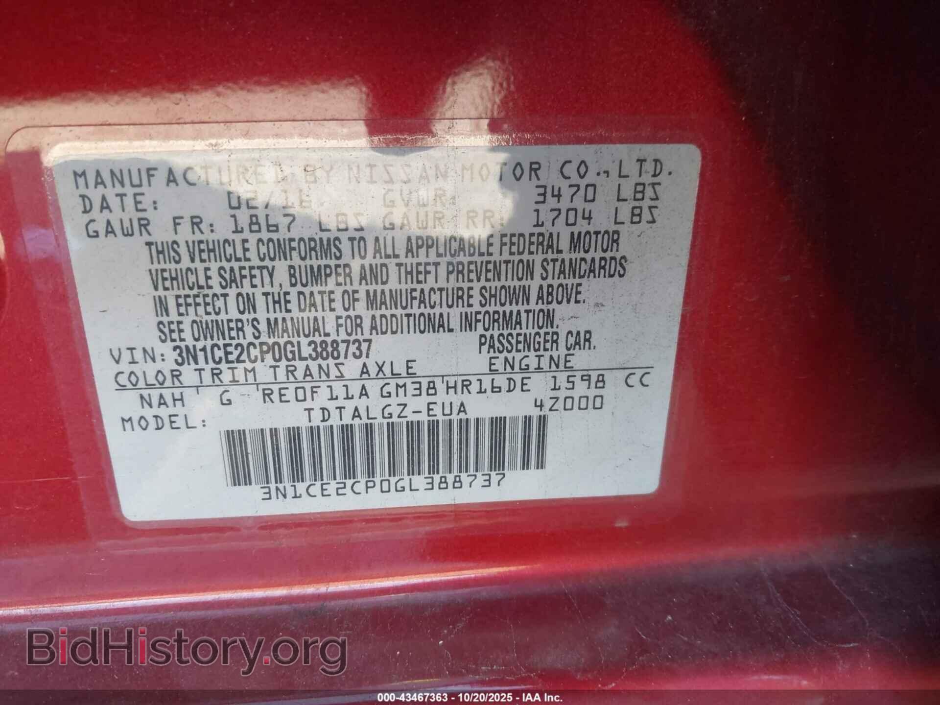 2016 NISSAN VERSA NOTE - VIN: 3N1CE2CP0GL388737 - Photo 9