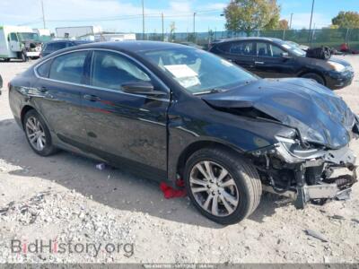 2015 Chrysler 200 Limited, черный — VIN 1C3CCCABXFN607237, IAAI