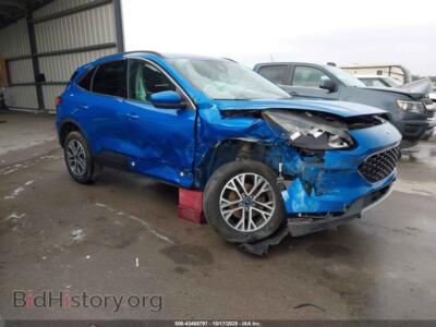 2020 Ford ESCAPE SEL, blue — VIN 1FMCU9H99LUA09202, IAAI