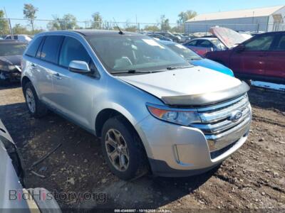 2013 Ford EDGE SEL, серебристый — VIN 2FMDK3JC1DBC03727, IAAI