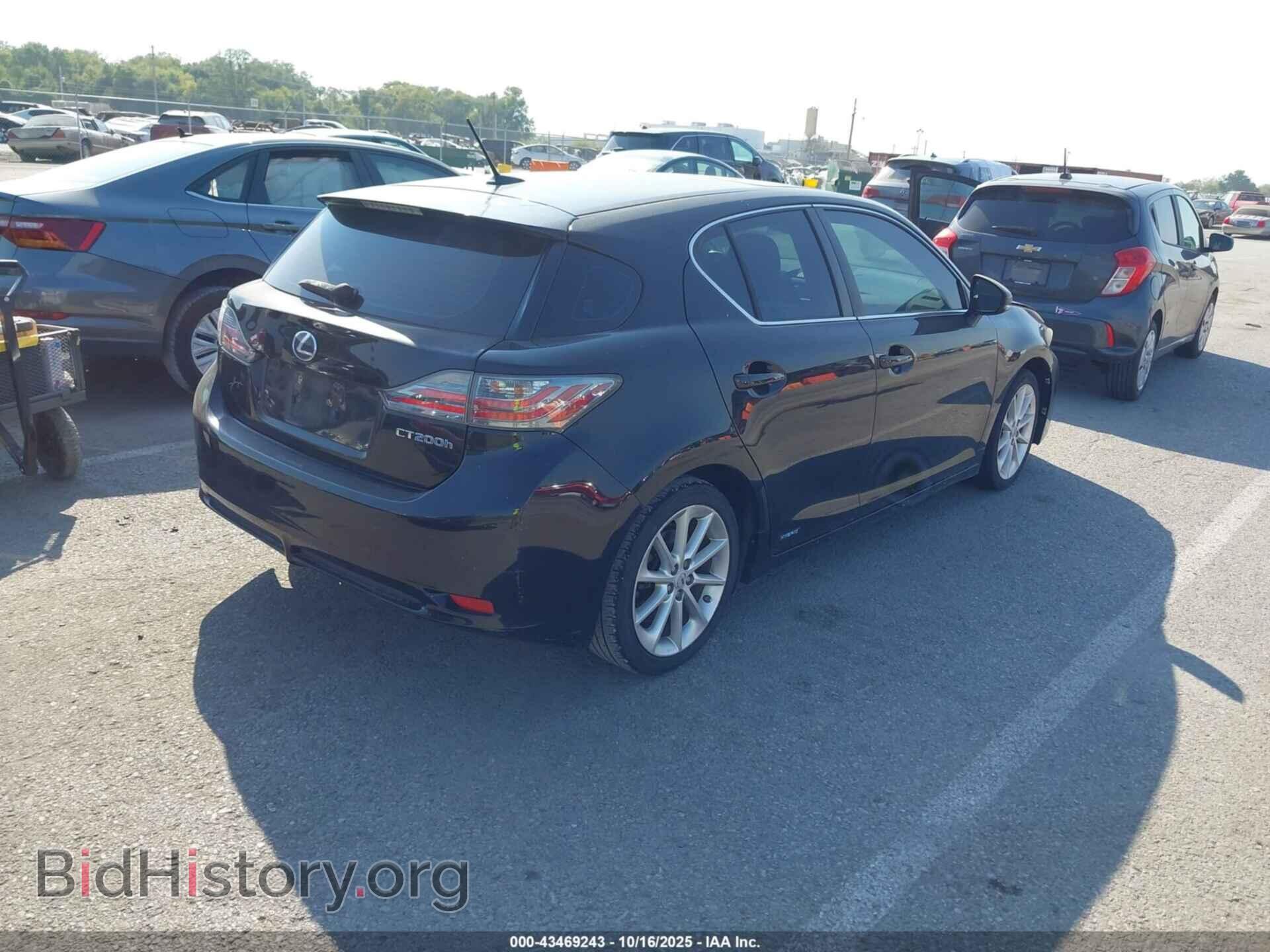 2011 LEXUS CT 200H - VIN: JTHKD5BH9B2029192 - Фото 4
