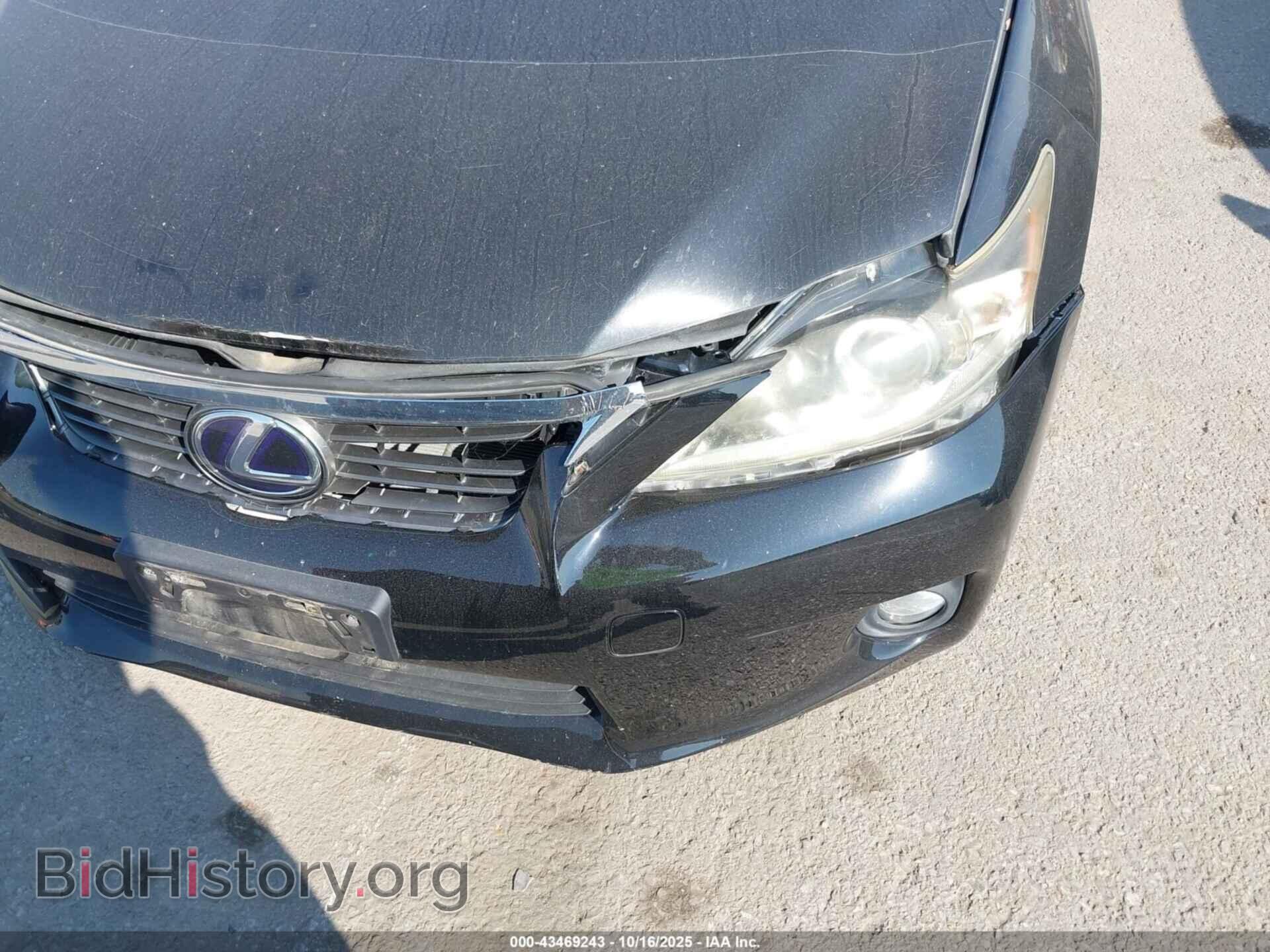 2011 LEXUS CT 200H - VIN: JTHKD5BH9B2029192 - Фото 6