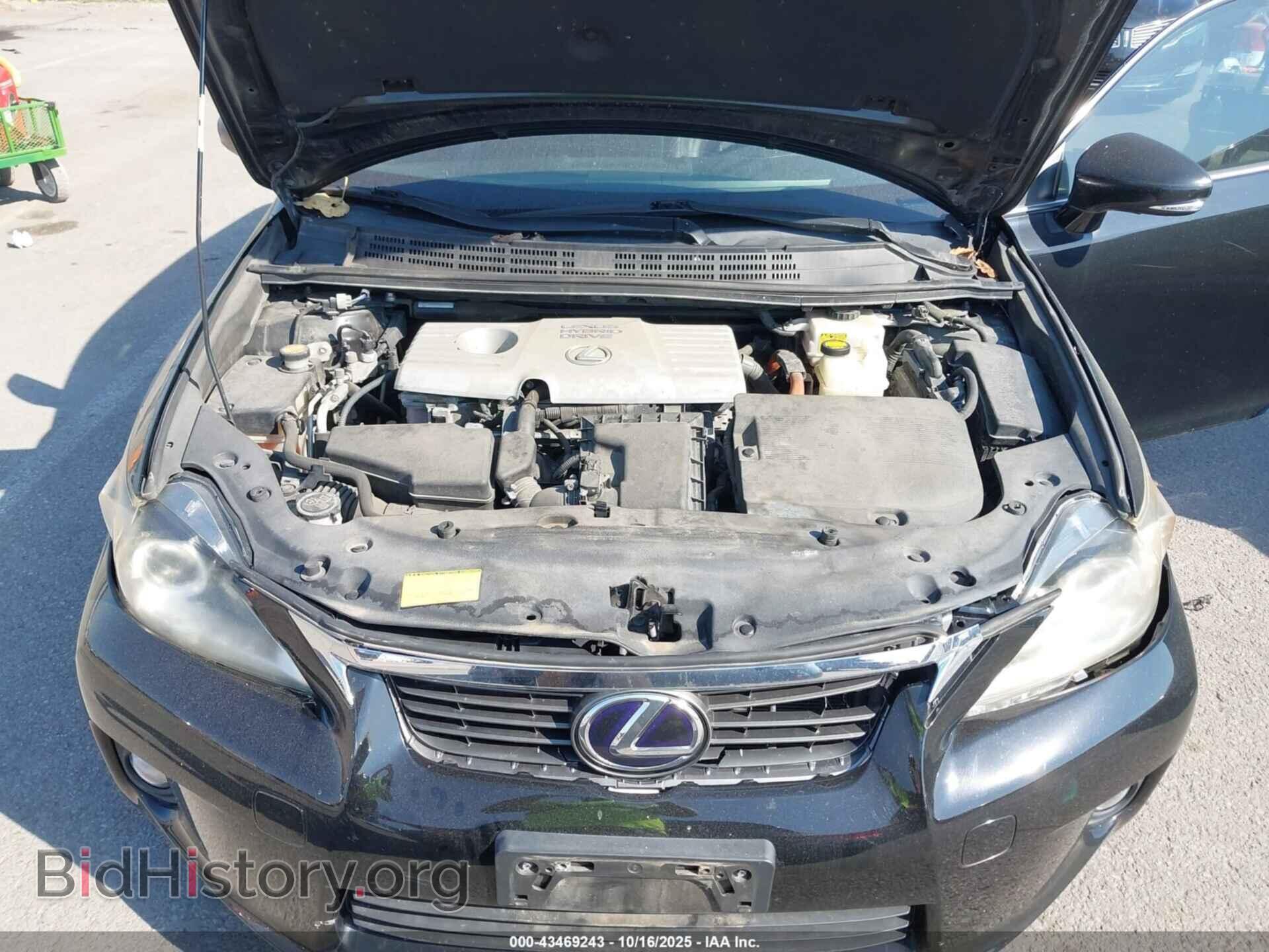 2011 LEXUS CT 200H - VIN: JTHKD5BH9B2029192 - Фото 10