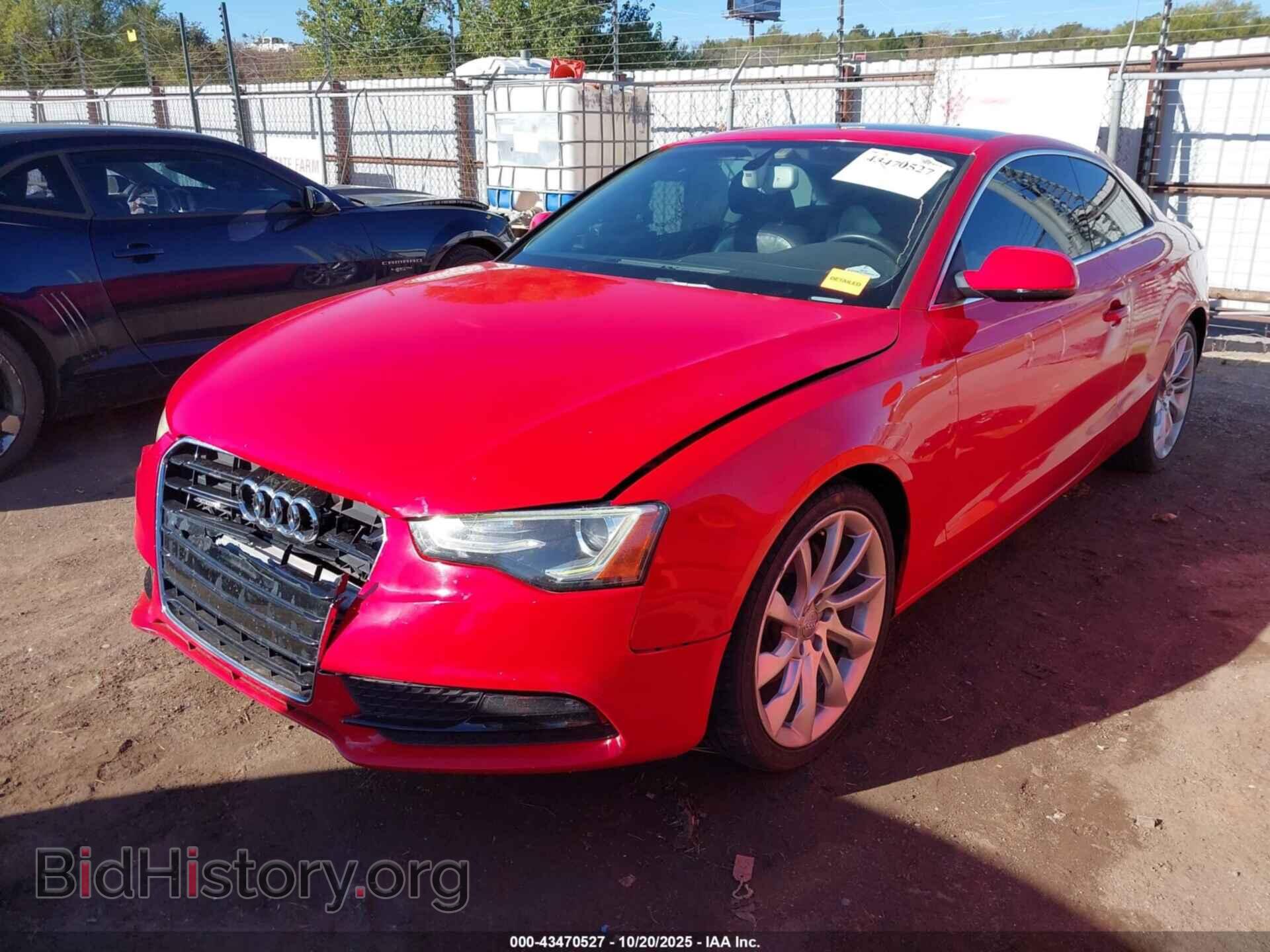2013 AUDI A5 - VIN: WAULFAFR0DA022990 - Фото 2