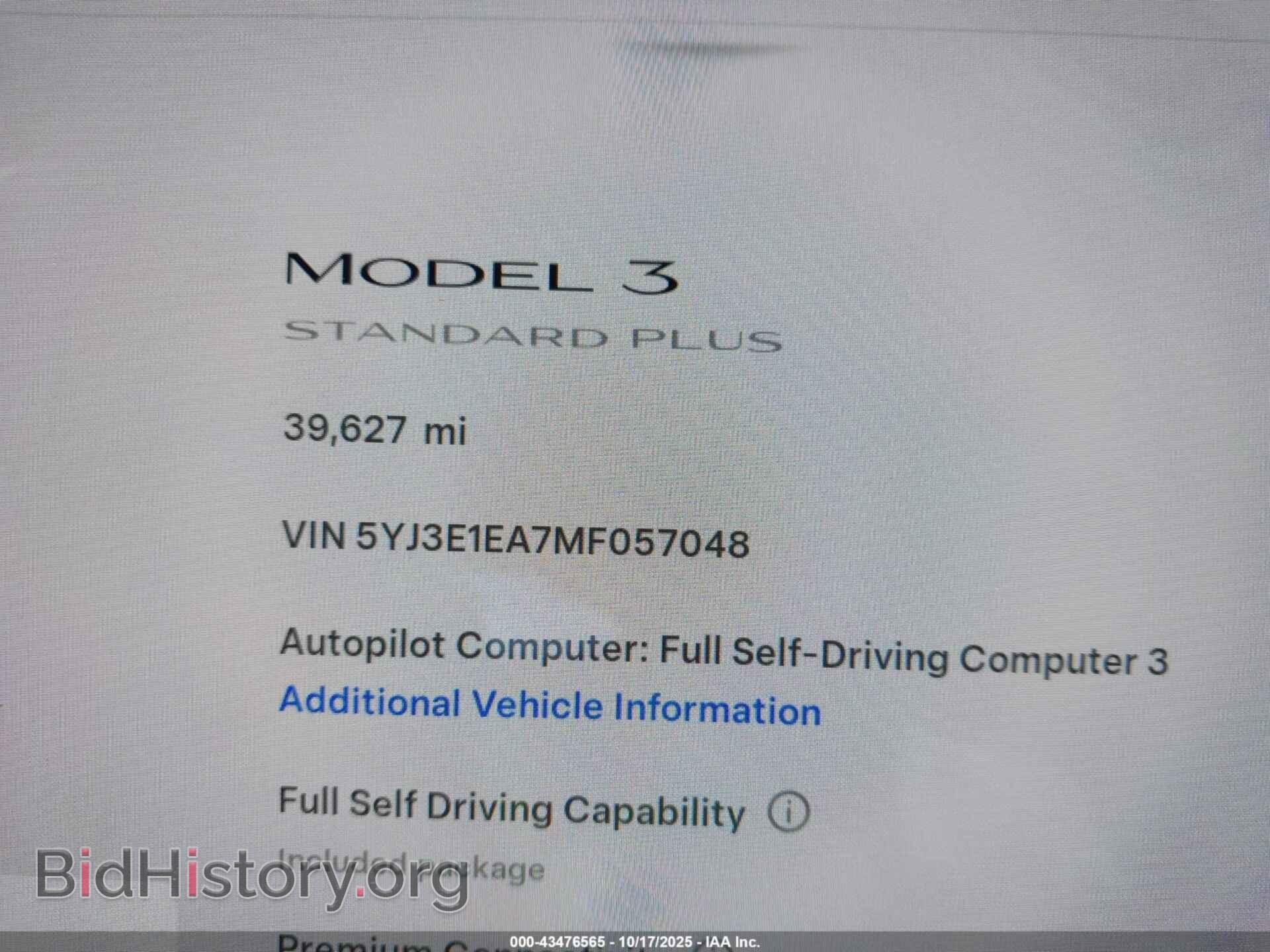 2021 TESLA MODEL 3 - VIN: 5YJ3E1EA7MF057048 - Photo 7