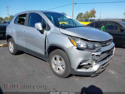 2018 Chevrolet TRAX LS, silver — VIN KL7CJNSB3JB596147, IAAI