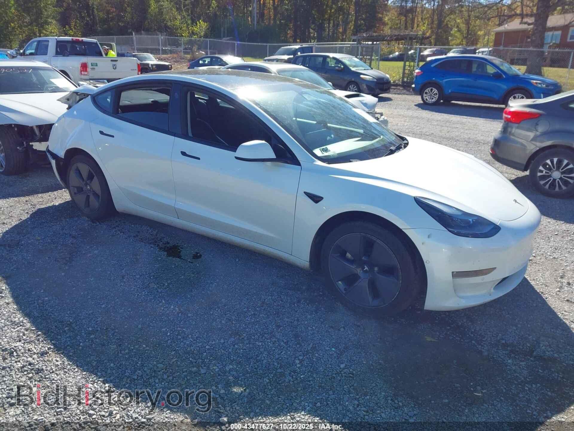 Photo 5YJ3E1EB7NF103083 - TESLA MODEL 3 2022