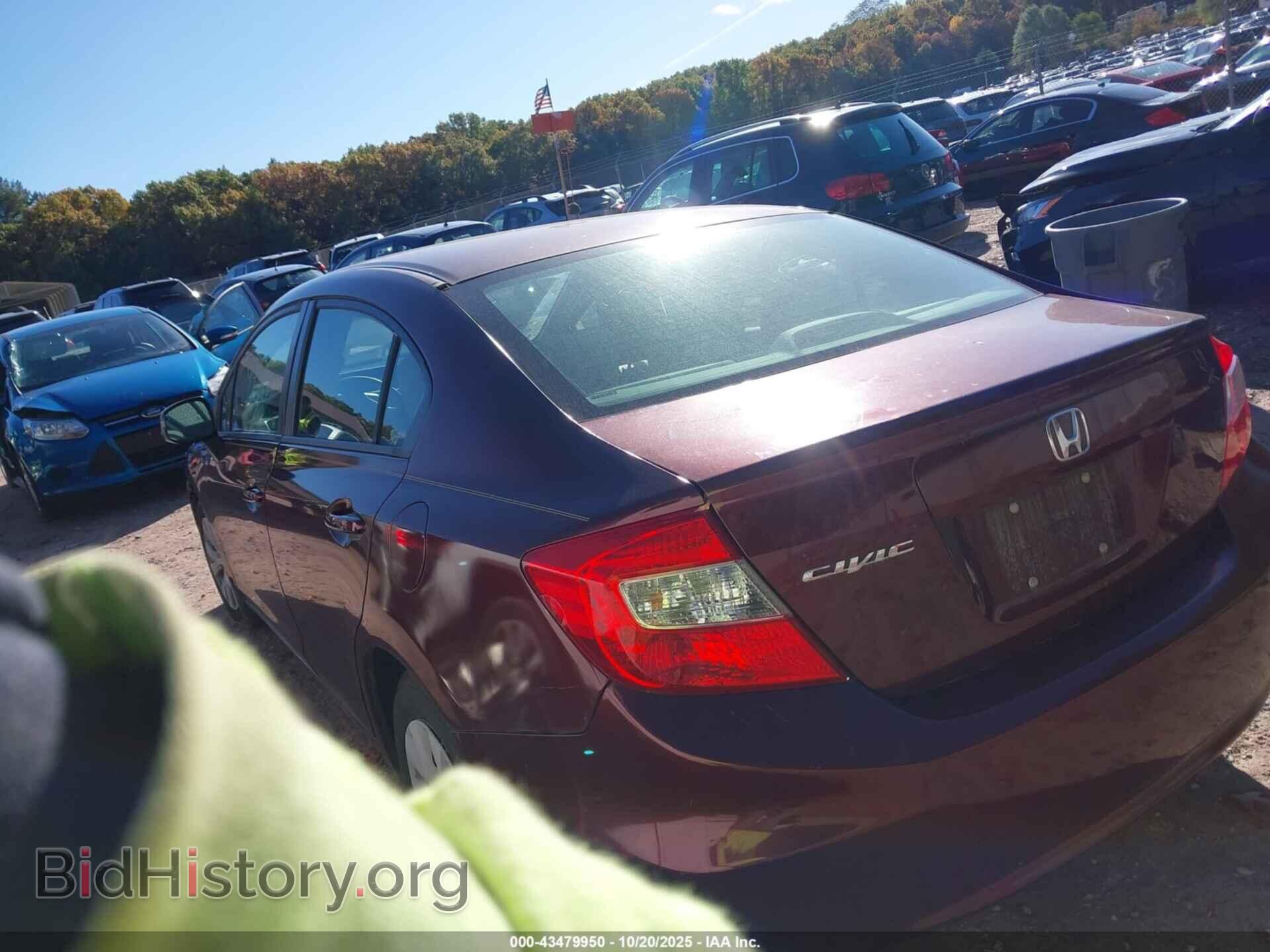 2012 HONDA CIVIC - VIN: 19XFB2F51CE389584 - Фото 3