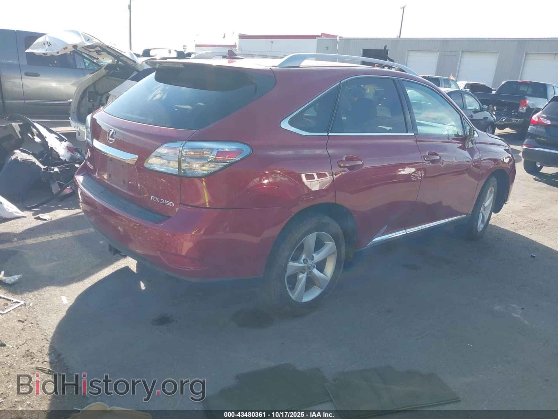 2010 LEXUS RX 350 - VIN: 2T2BK1BA3AC028215 - Фото 4