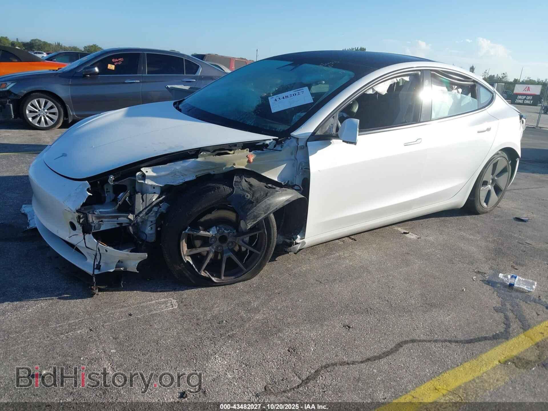 2021 TESLA MODEL 3 - VIN: 5YJ3E1EA2MF091737 - Фото 2