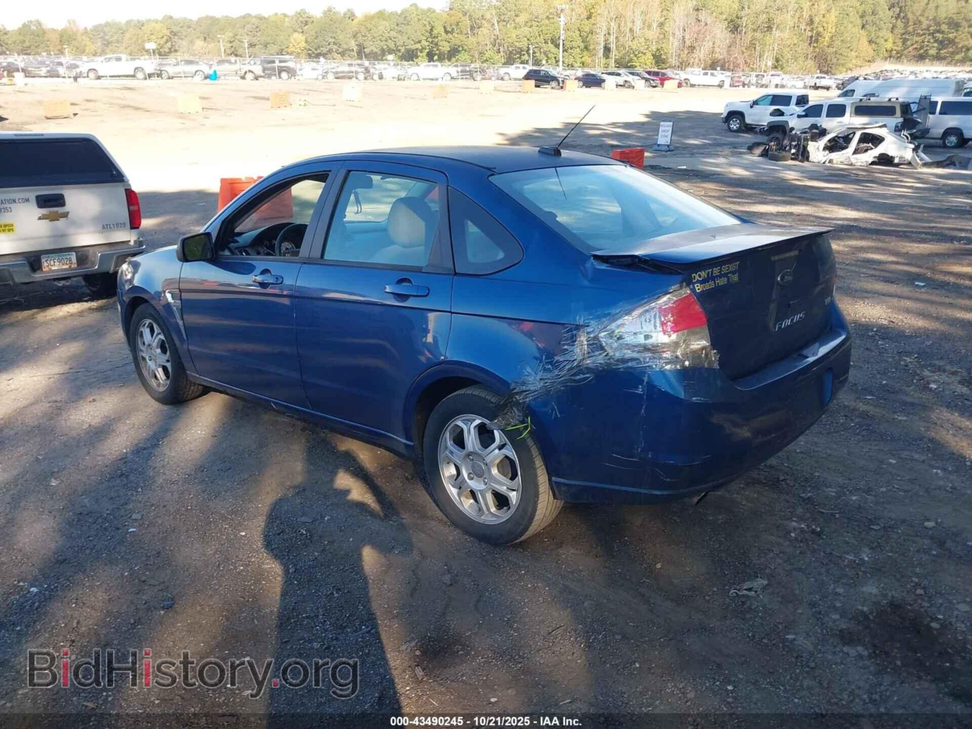 2008 FORD FOCUS - VIN: 1FAHP35N18W255727 - Фото 3