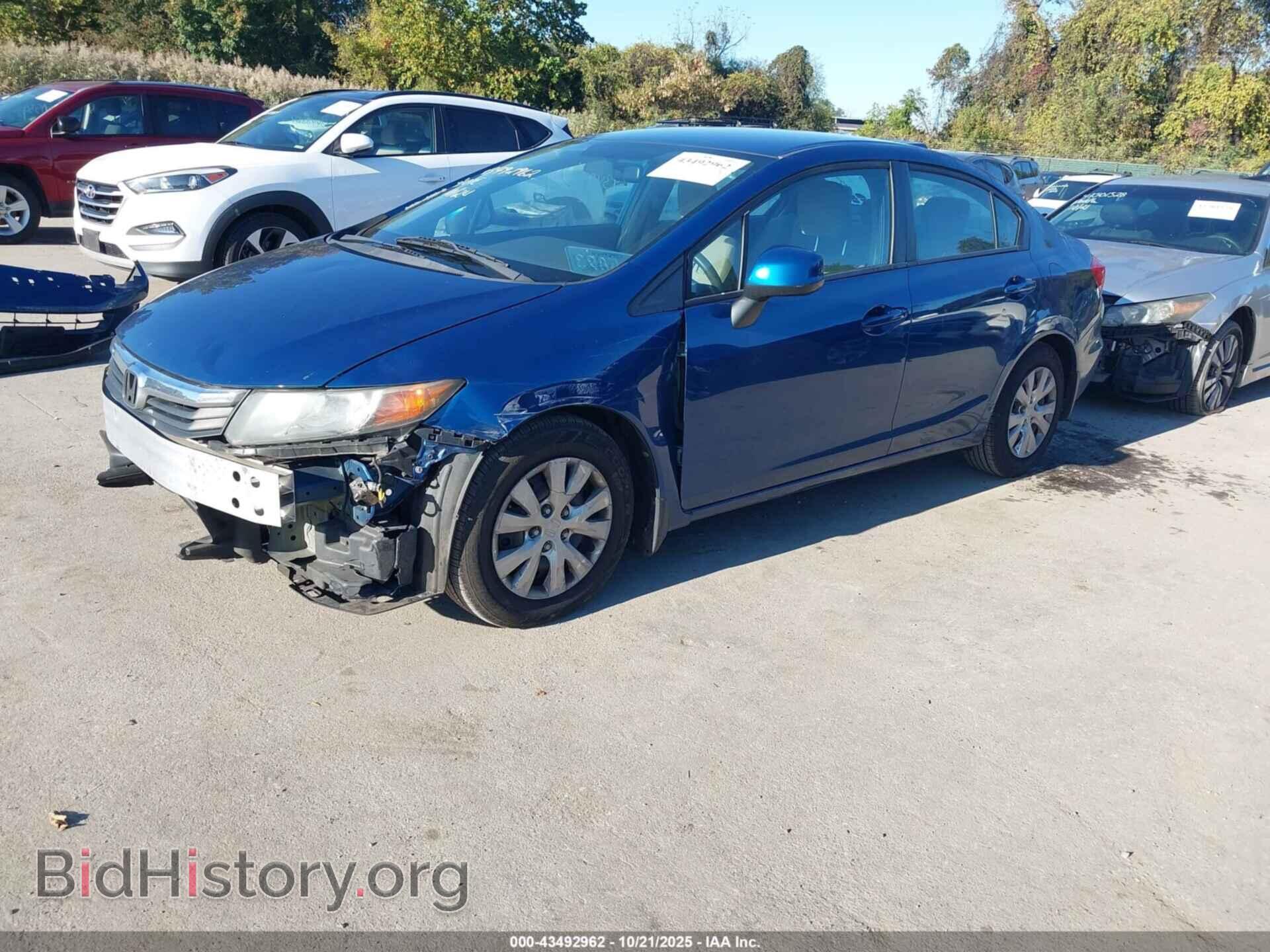 2012 HONDA CIVIC - VIN: 19XFB2F58CE359949 - Фото 2