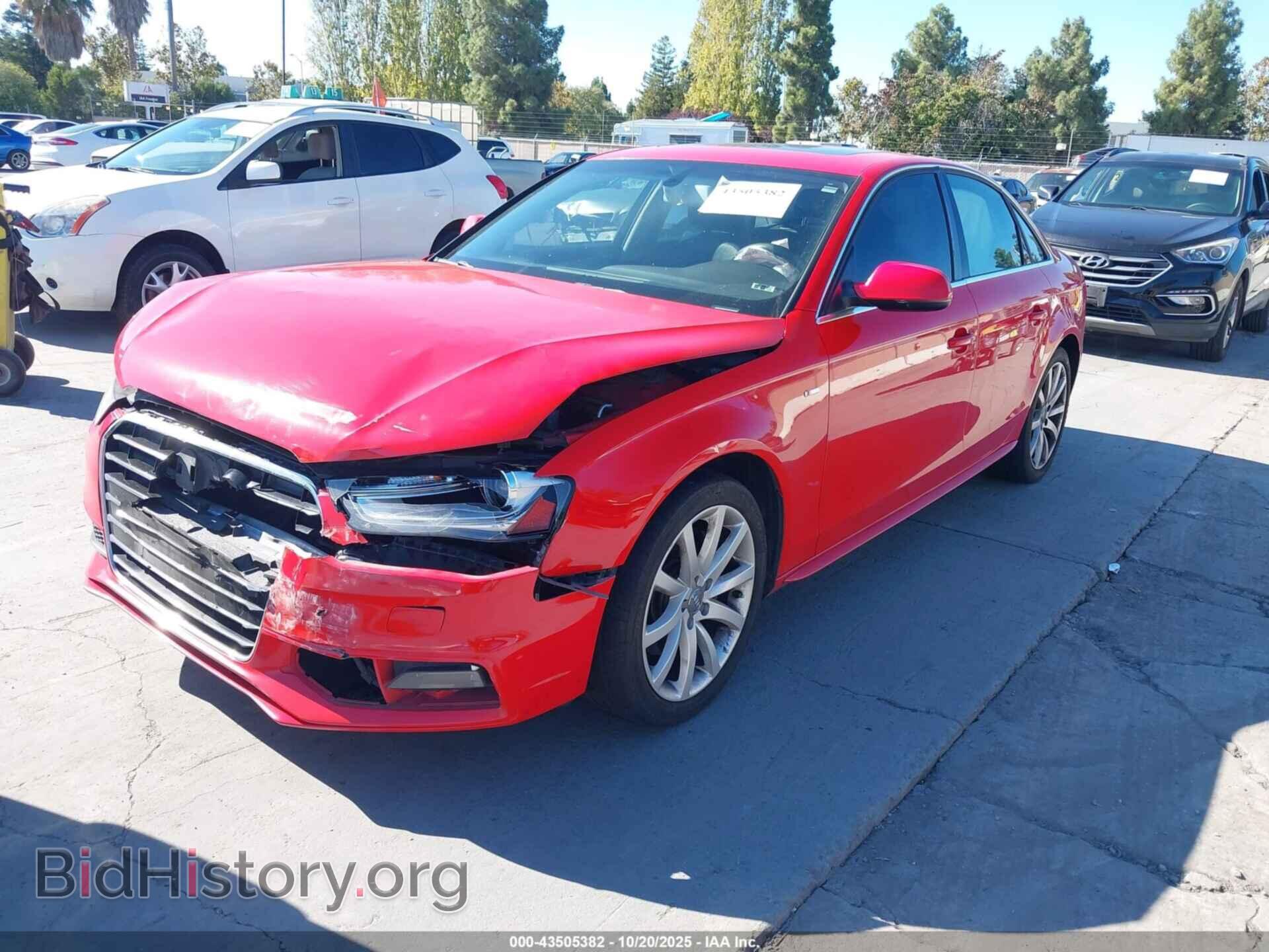 2014 AUDI A4 - VIN: WAUBFAFL4EN023447 - Фото 2