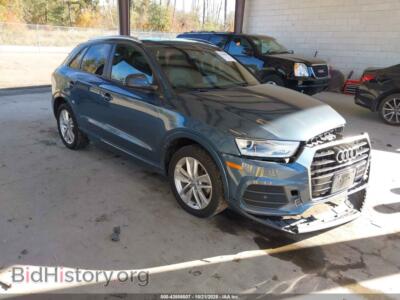 2017 Audi Q3 2.0T Premium, blue — VIN WA1ECCFS6HR007821, IAAI