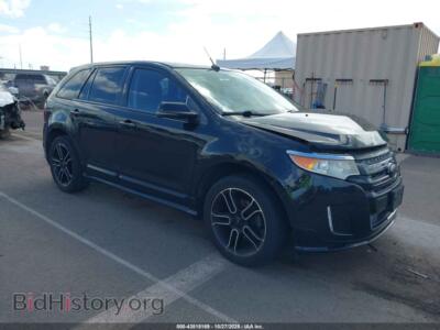 2013 Ford EDGE Sport, черный — VIN 2FMDK3AK2DBA35779, IAAI