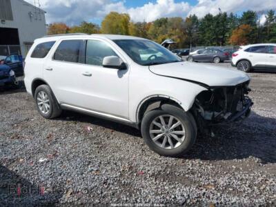 2021 Dodge DURANGO SXT Plus AWD, белый — VIN 1C4RDJAG8MC574797, IAAI