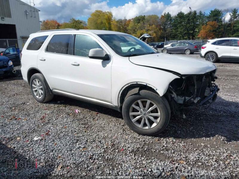 2021 Dodge DURANGO SXT Plus AWD (VIN 1C4RDJAG8MC574797) — photo 1 of 16, IAAI, damage: front end
